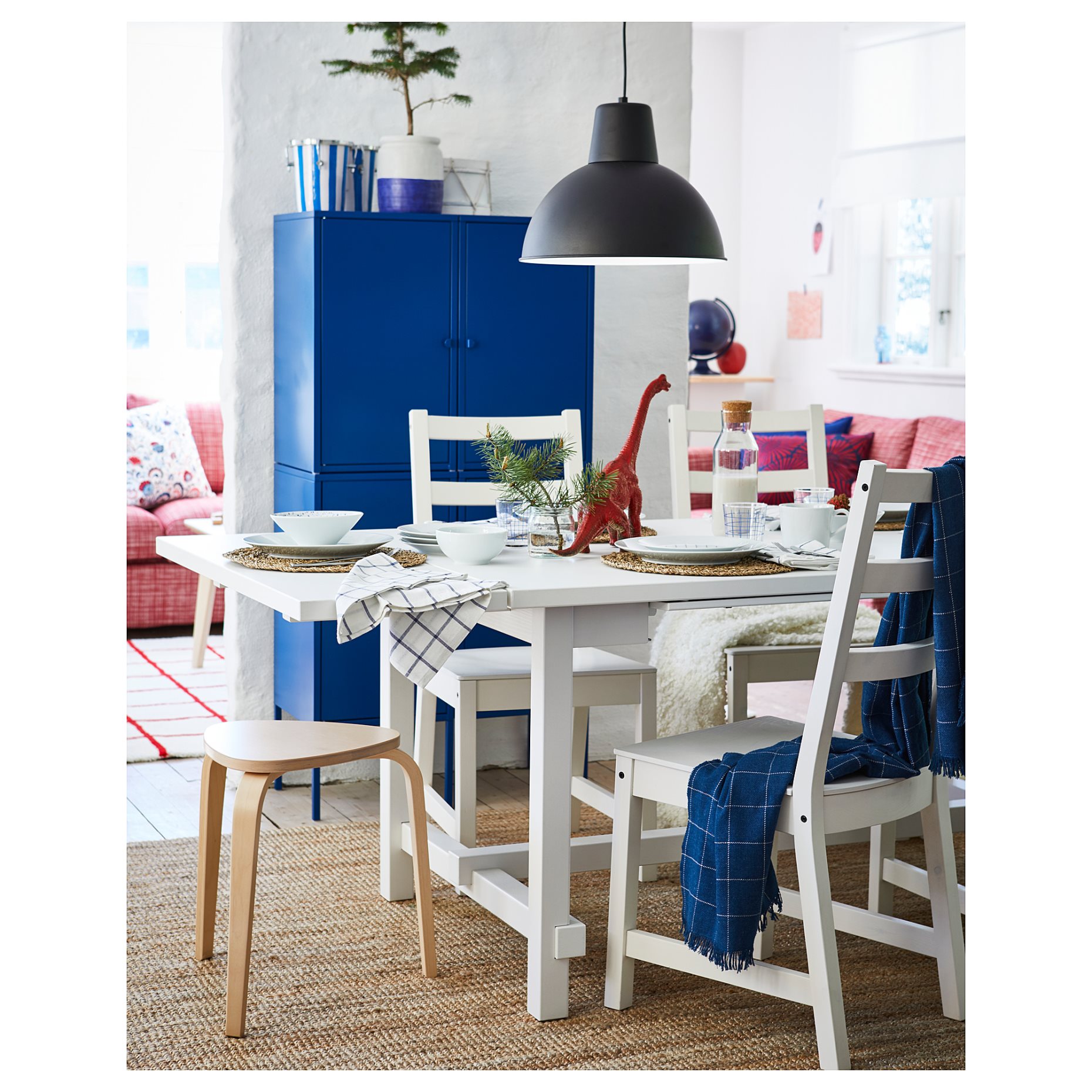 NORDVIKEN/NORDVIKEN, table and 4 chairs, 493.051.65