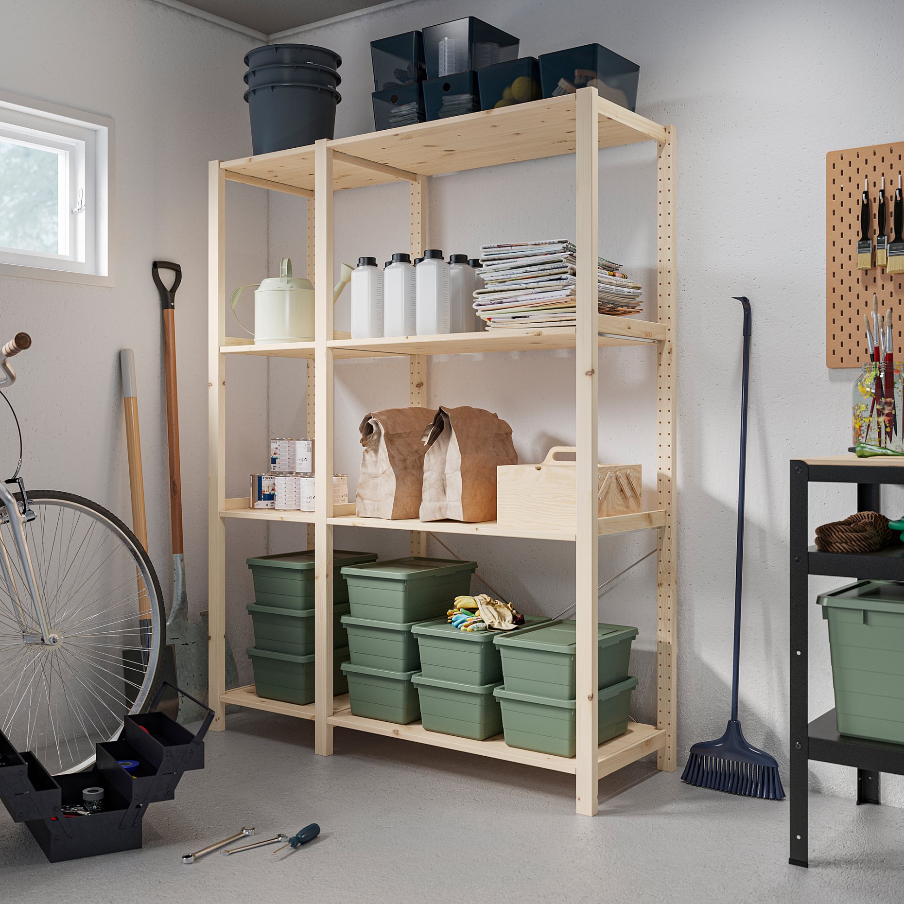 IVAR, 2 τμήματα/ράφια, 134x50x179 cm, 494.070.55