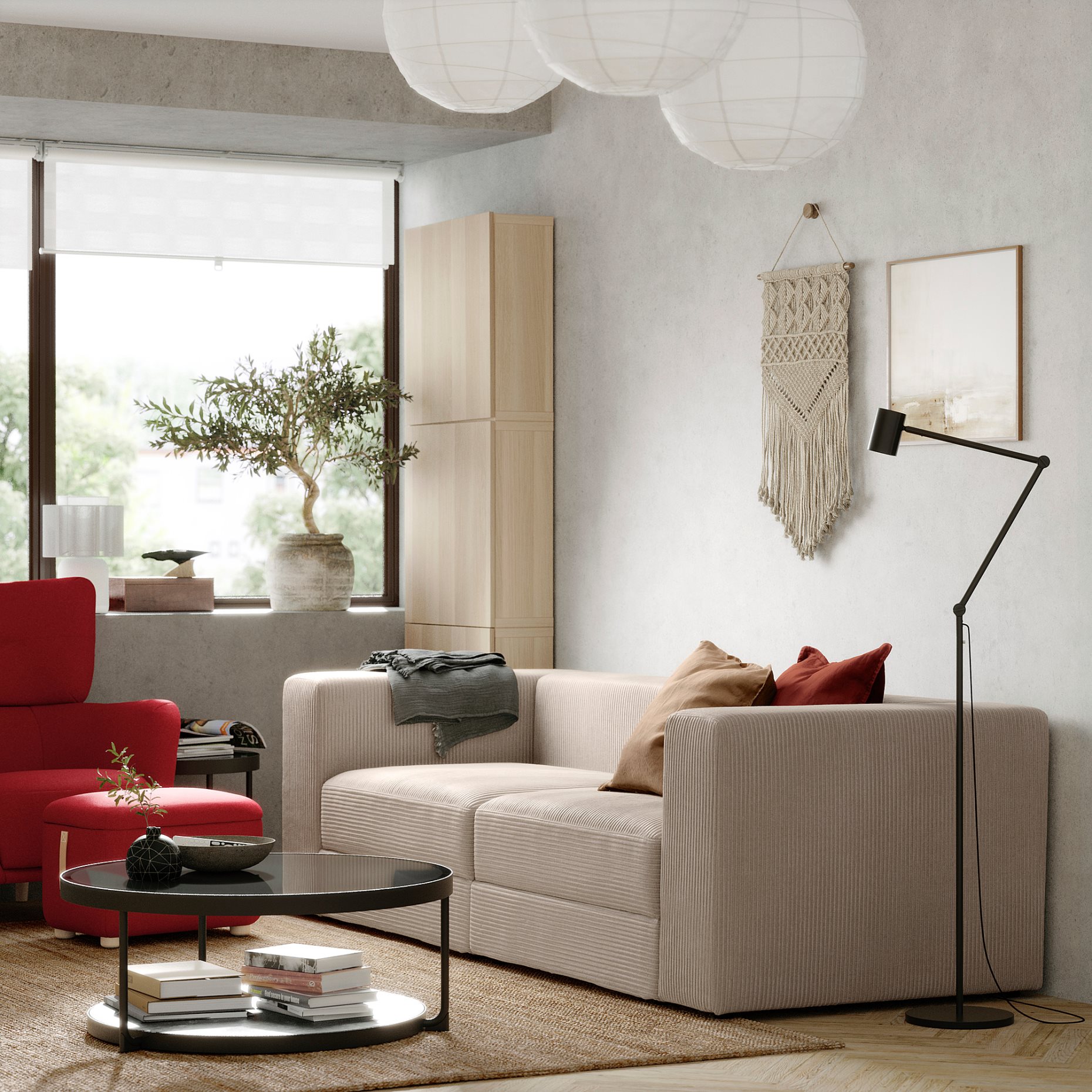 JÄTTEBO, 3-seat modular sofa, 494.851.33