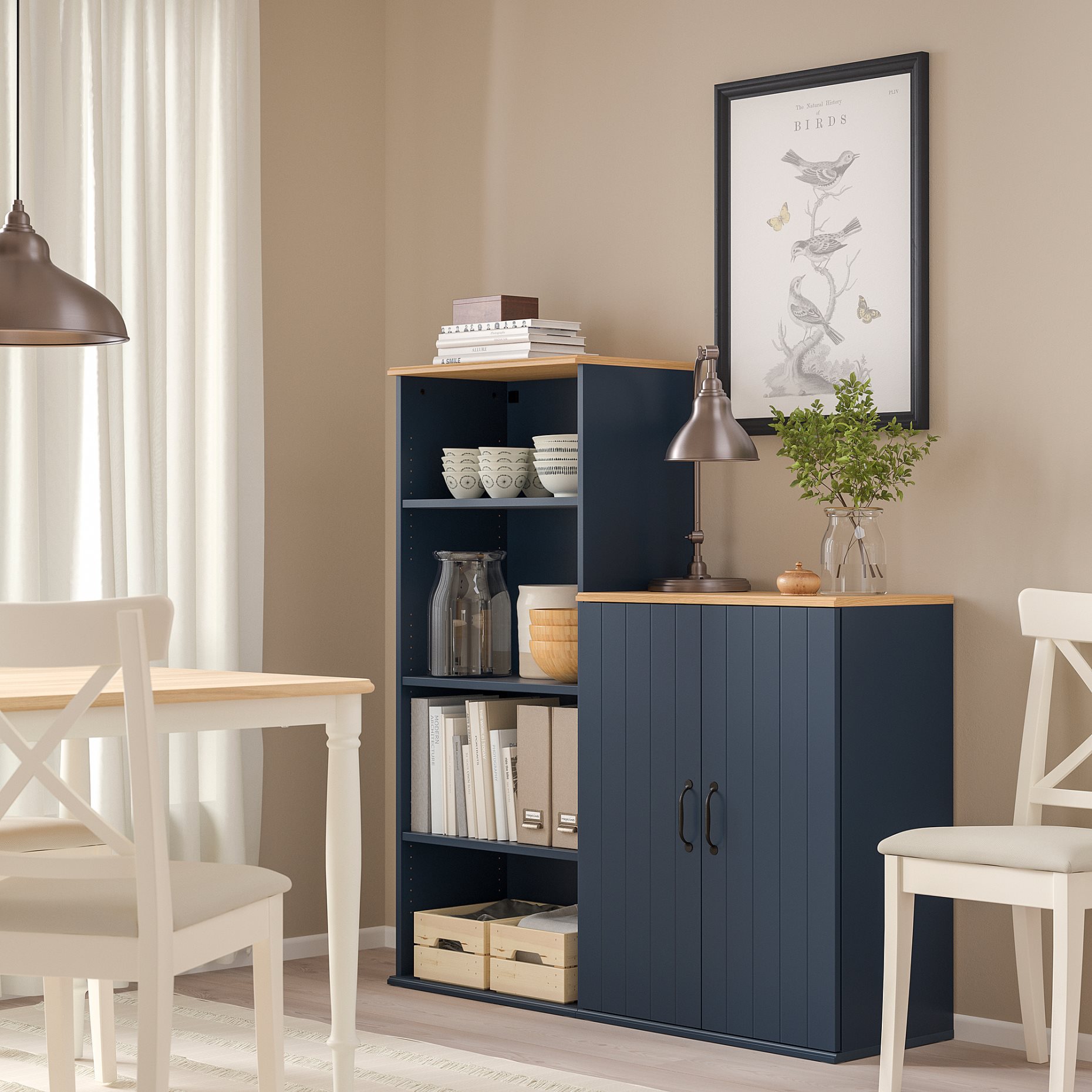 SKRUVBY, storage combination, 130x140 cm, 494.946.46