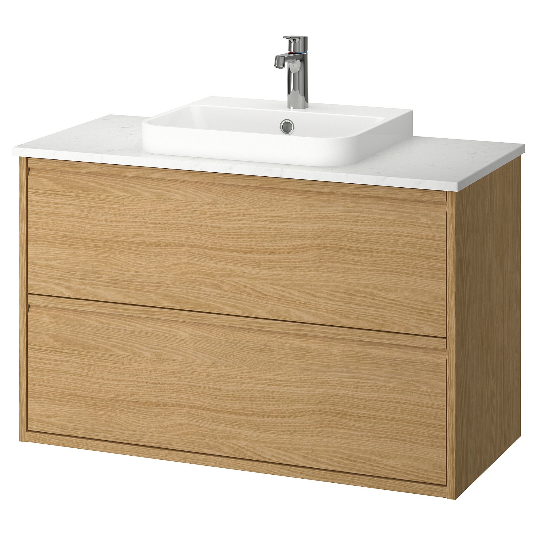 ANGSJON/BACKSJON, wash-stand with drawers/wash-basin/tap, 102x49x71 cm, 495.215.98