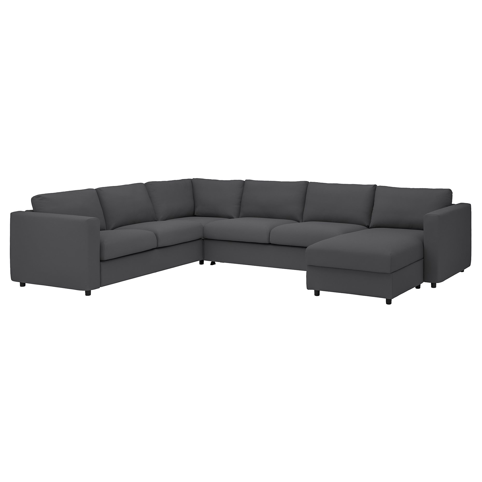 VIMLE, corner sofa-bed, 5-seat with chaise longue, 495.370.09
