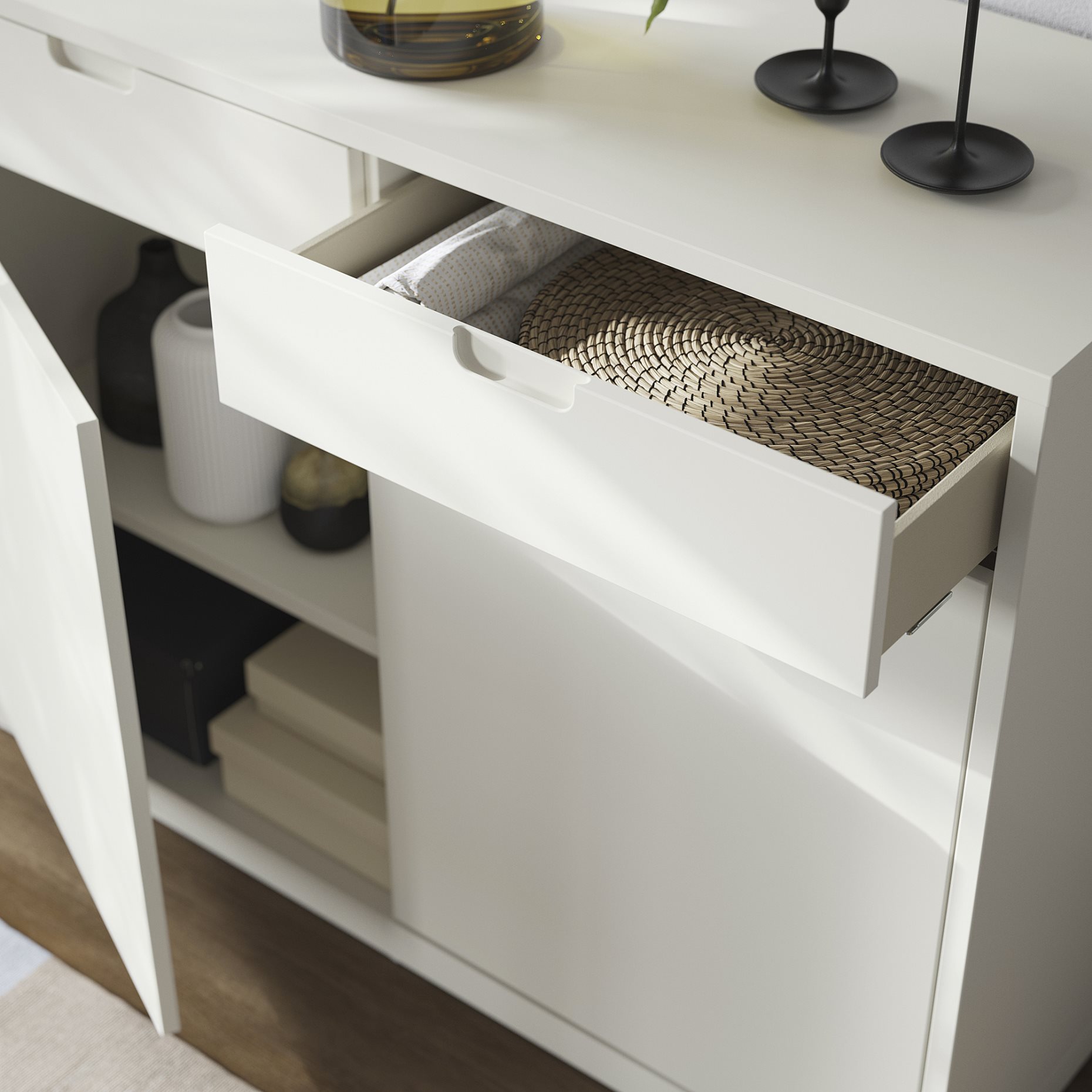 TONSTAD, TV storage combination, 377x47x201 cm, 495.717.67