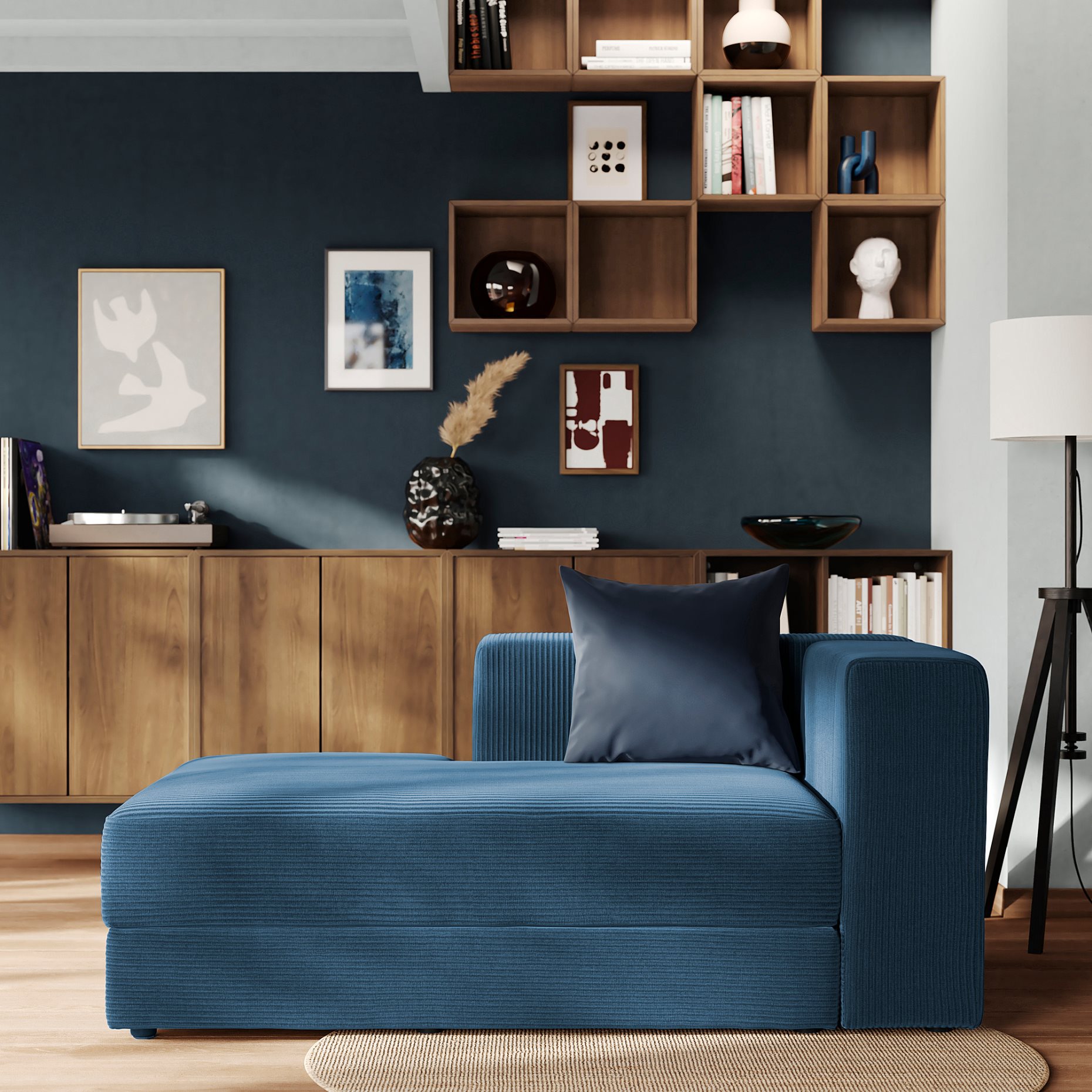 JÄTTEBO, chaise longue module with armrest, left, 496.077.52