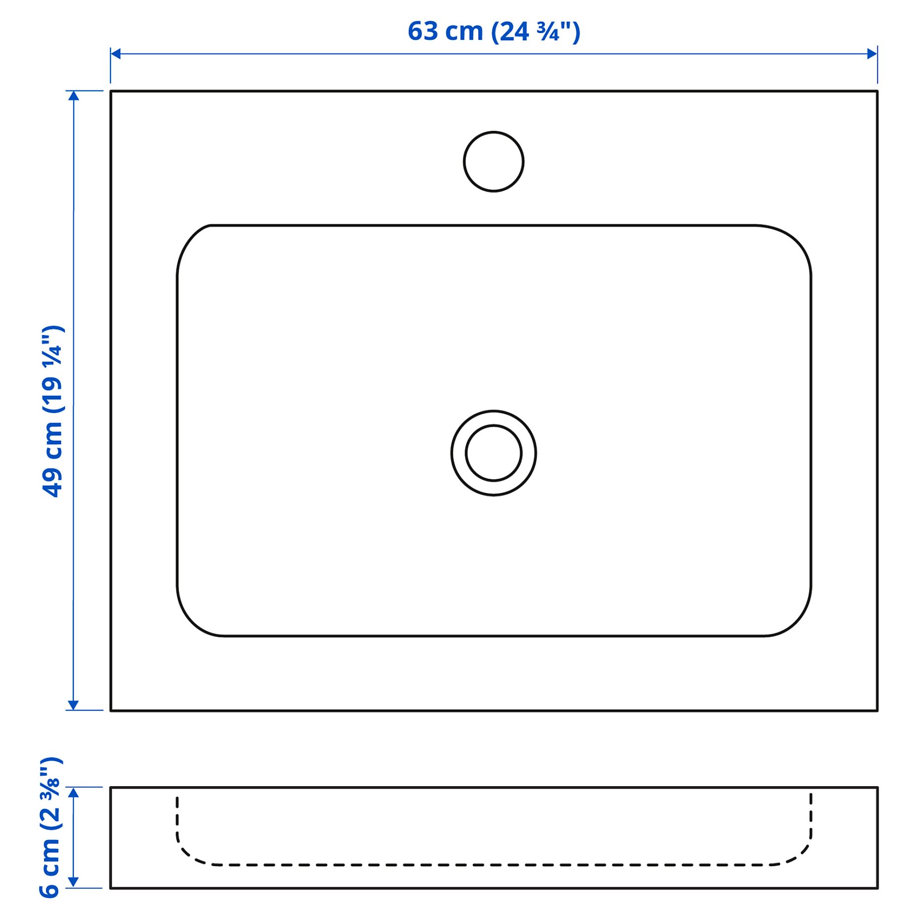 ODENSVIK, single wash-basin, 501.955.52