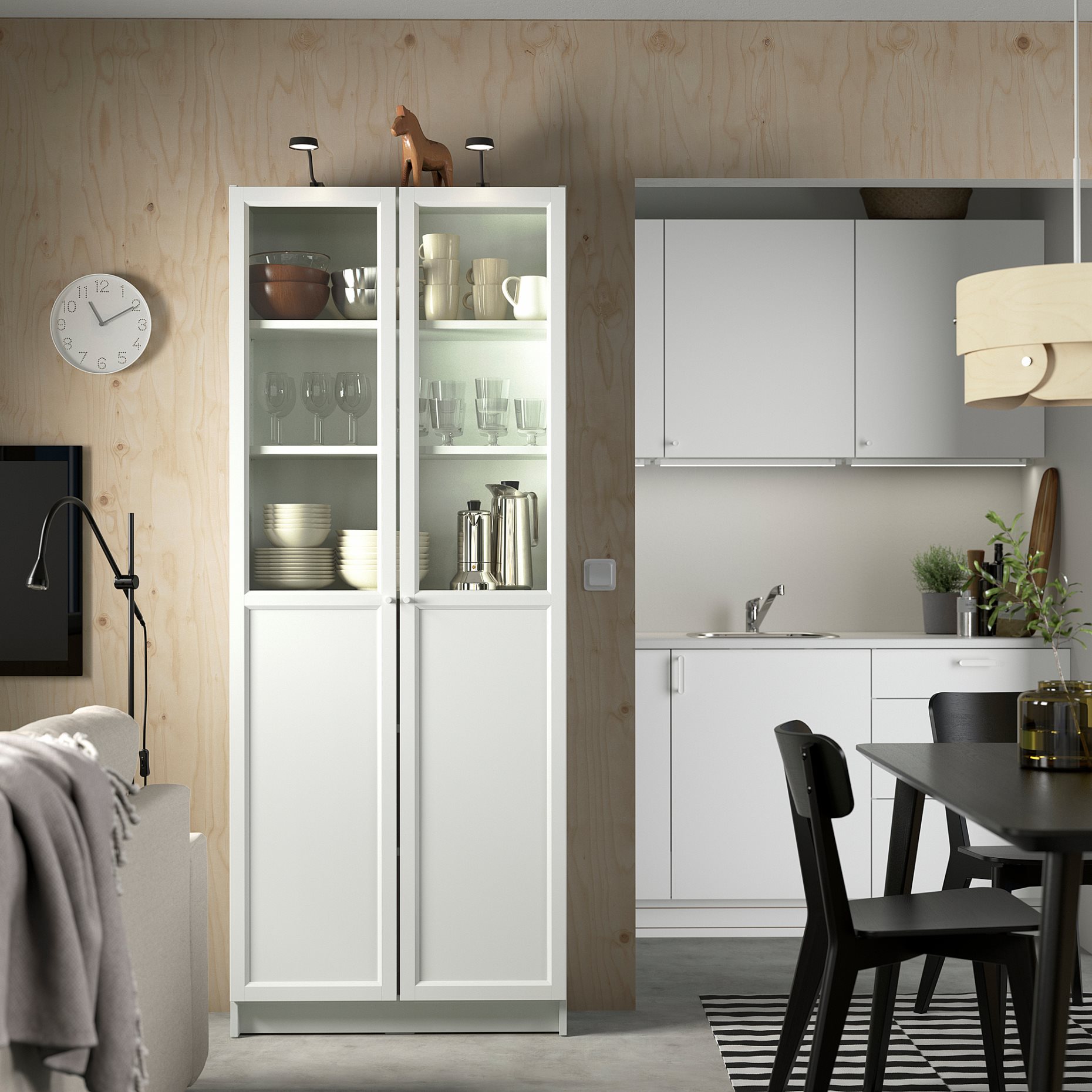 OXBERG, panel/glass door, 502.755.58