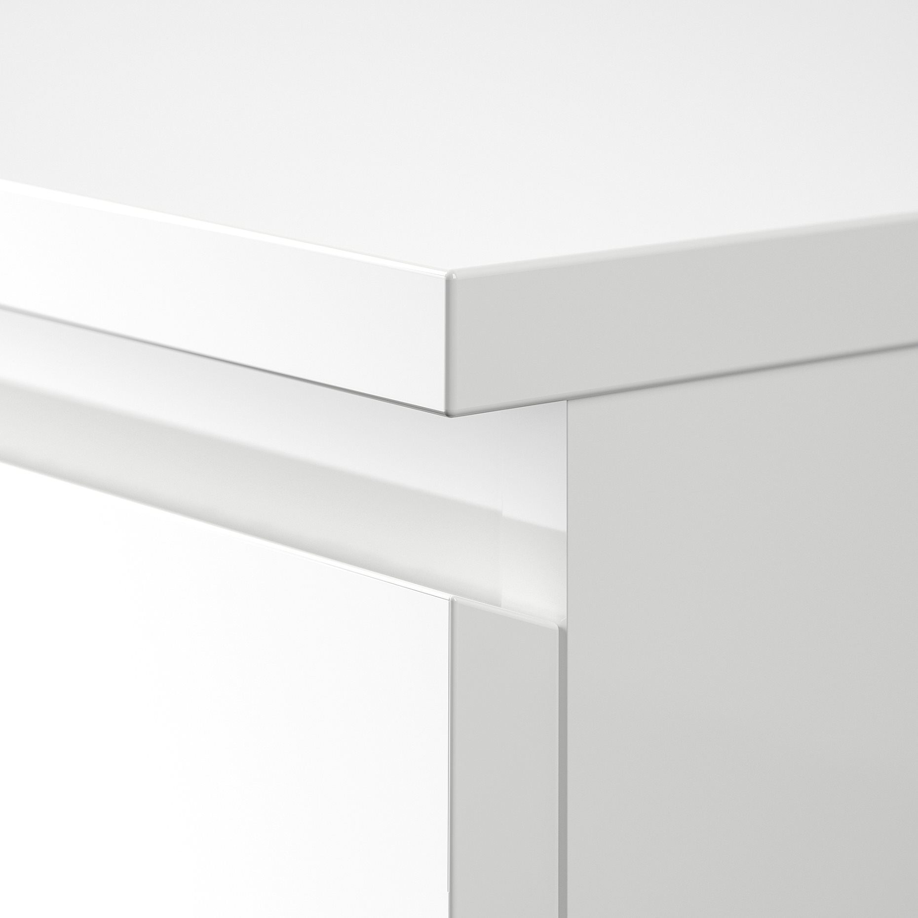 MALM, συρταριέρα με 2 συρτάρια/γυαλιστερό, 40x55 cm, 503.365.52