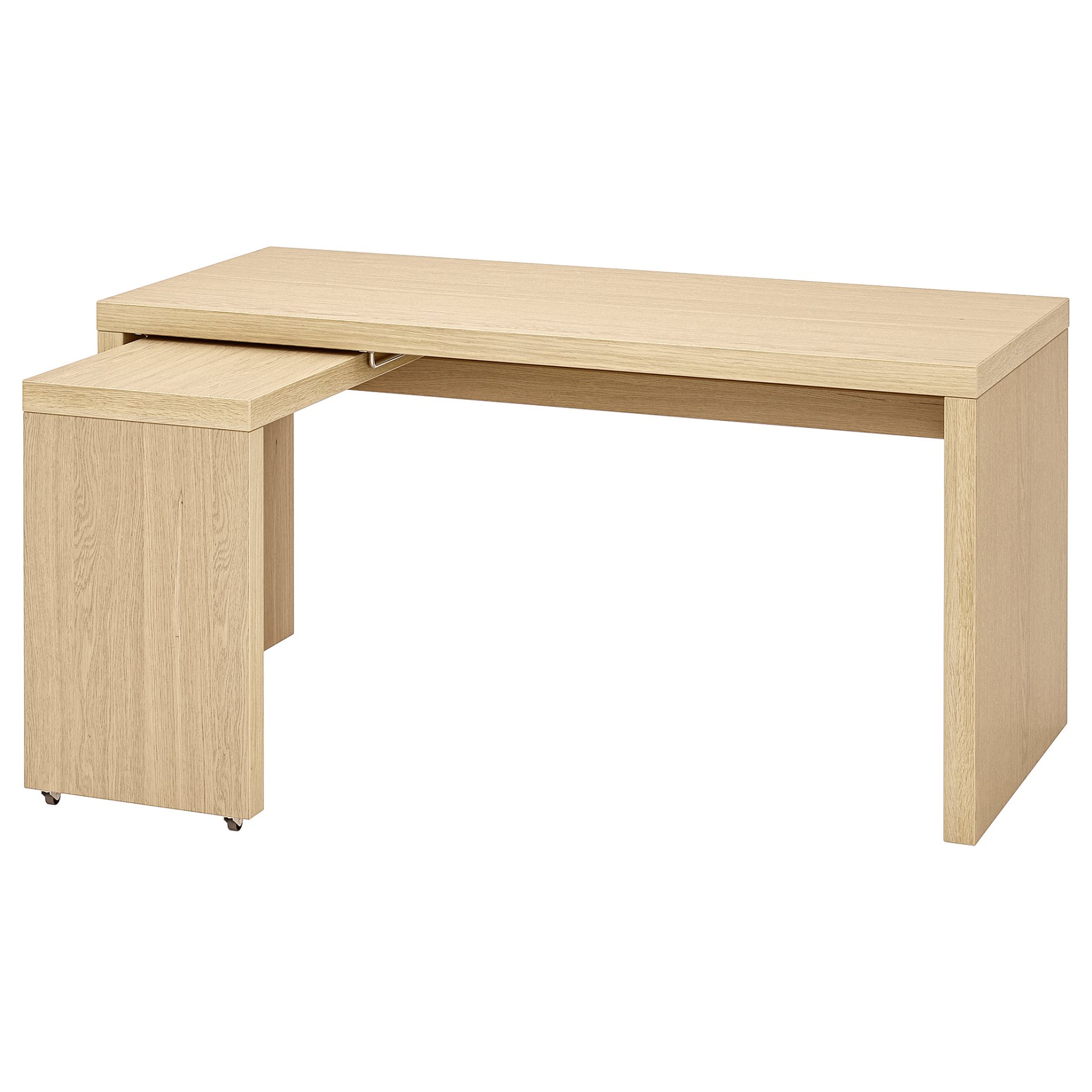 MALM, desk with pull-out panel, 503.598.26