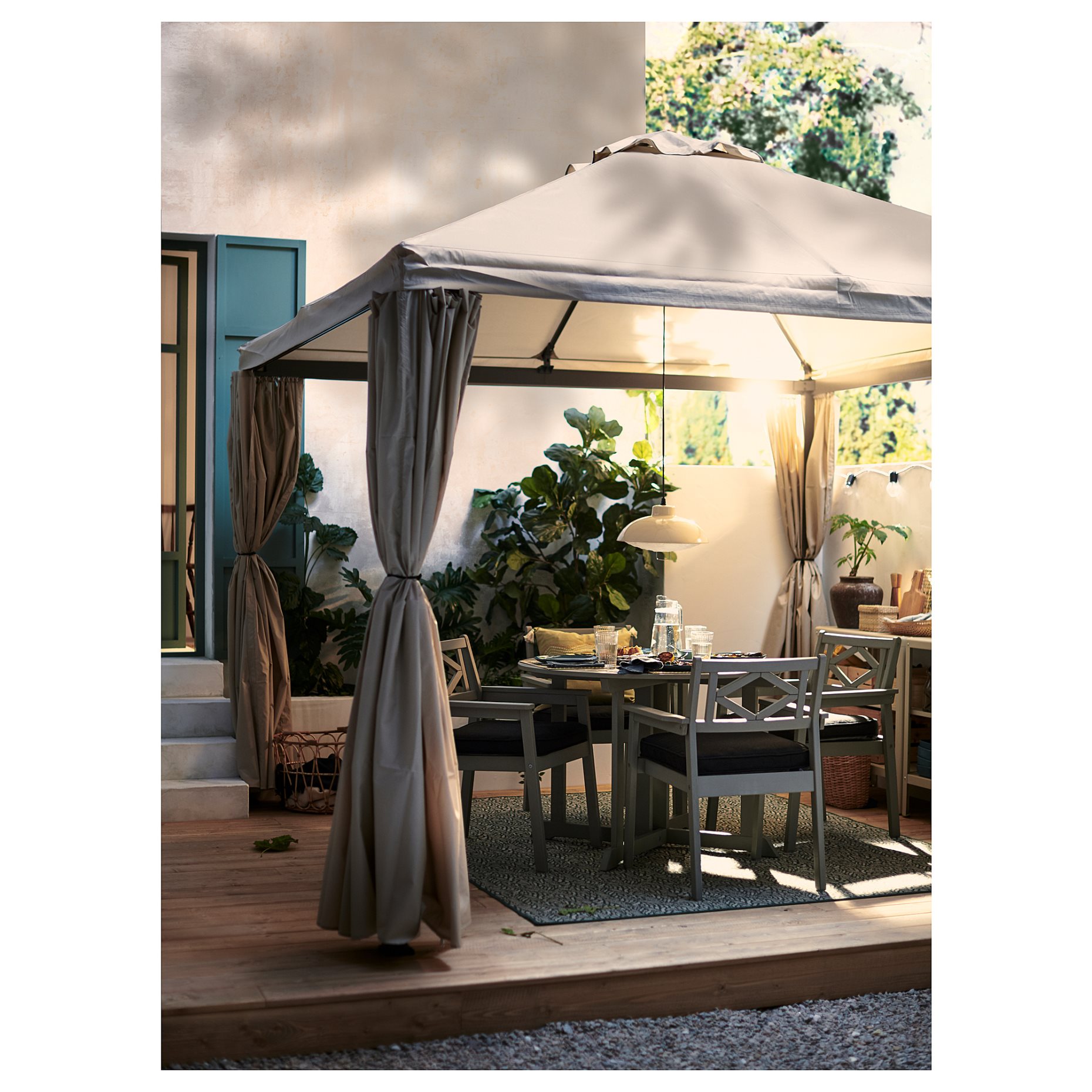 HIMMELSÖ, curtain for gazebo 4 pack, 504.789.85
