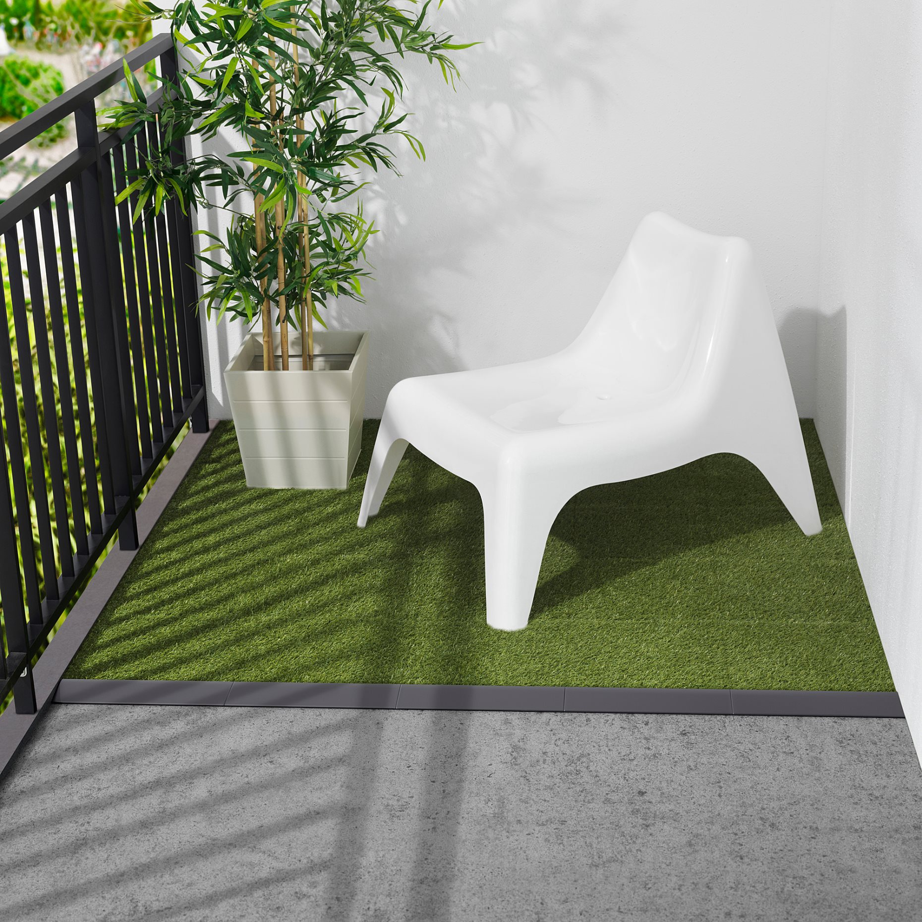 RUNNEN, edging strip, outdoor floor decking, 4 pack, 504.941.41