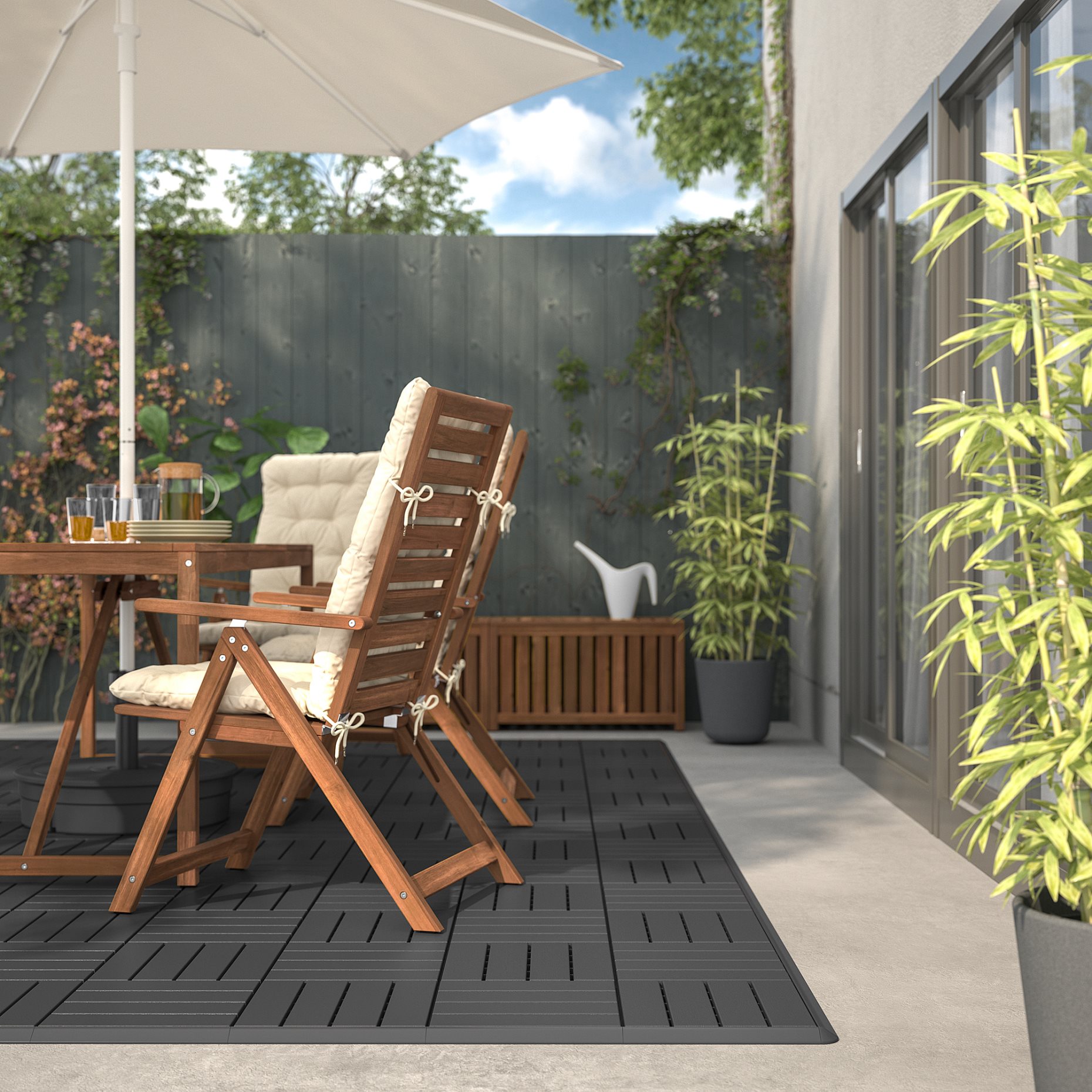 RUNNEN, edging strip, outdoor floor decking, 4 pack, 504.941.41