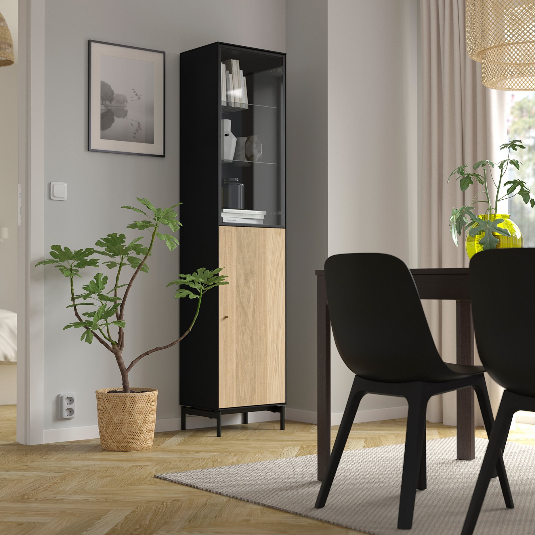 BOASTAD, high cabinet, 41x185 cm, 505.070.06