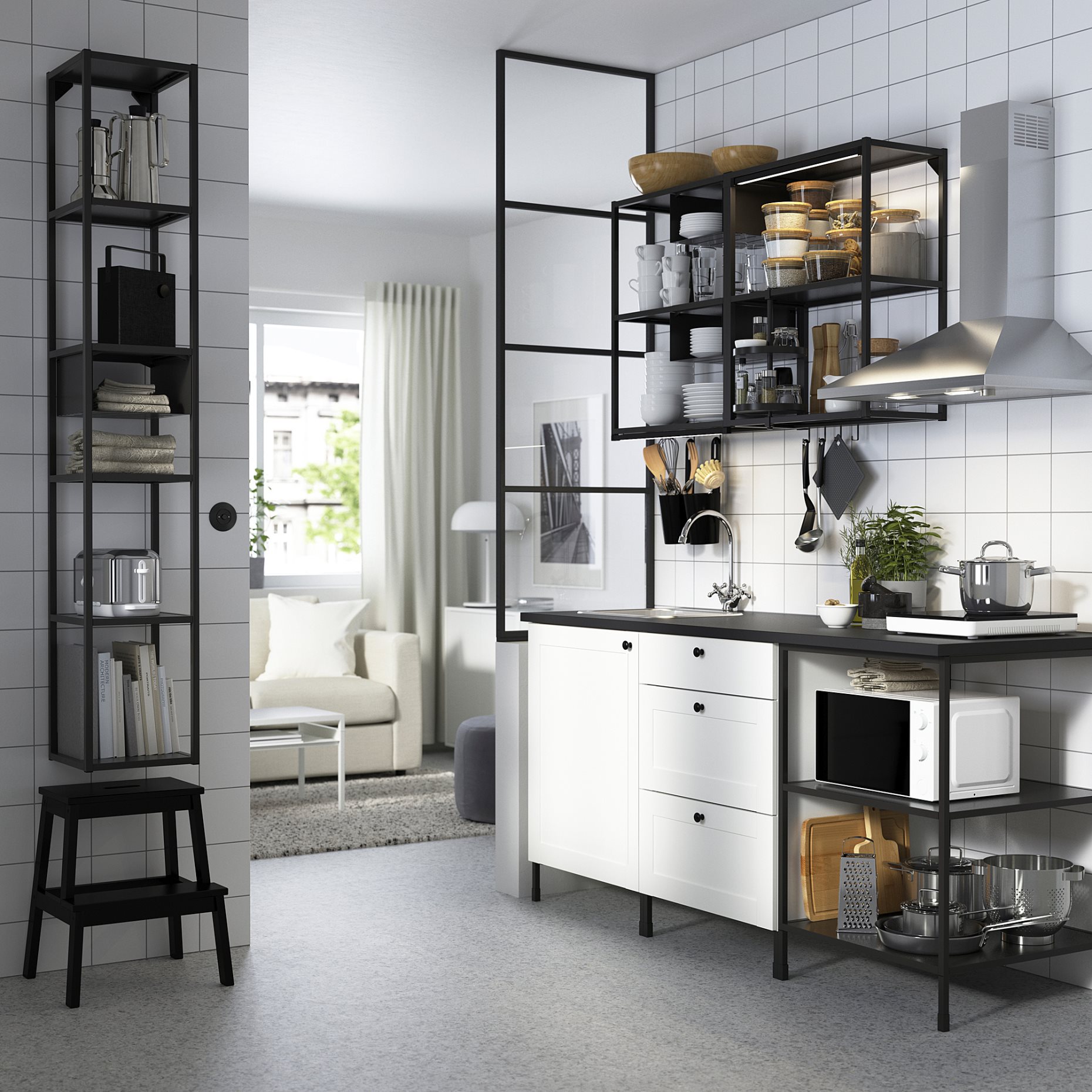 SKYDRAG, worktop/wardrobe strip with built-in LED light source with sensor/dimmable, 60 cm, 505.292.30