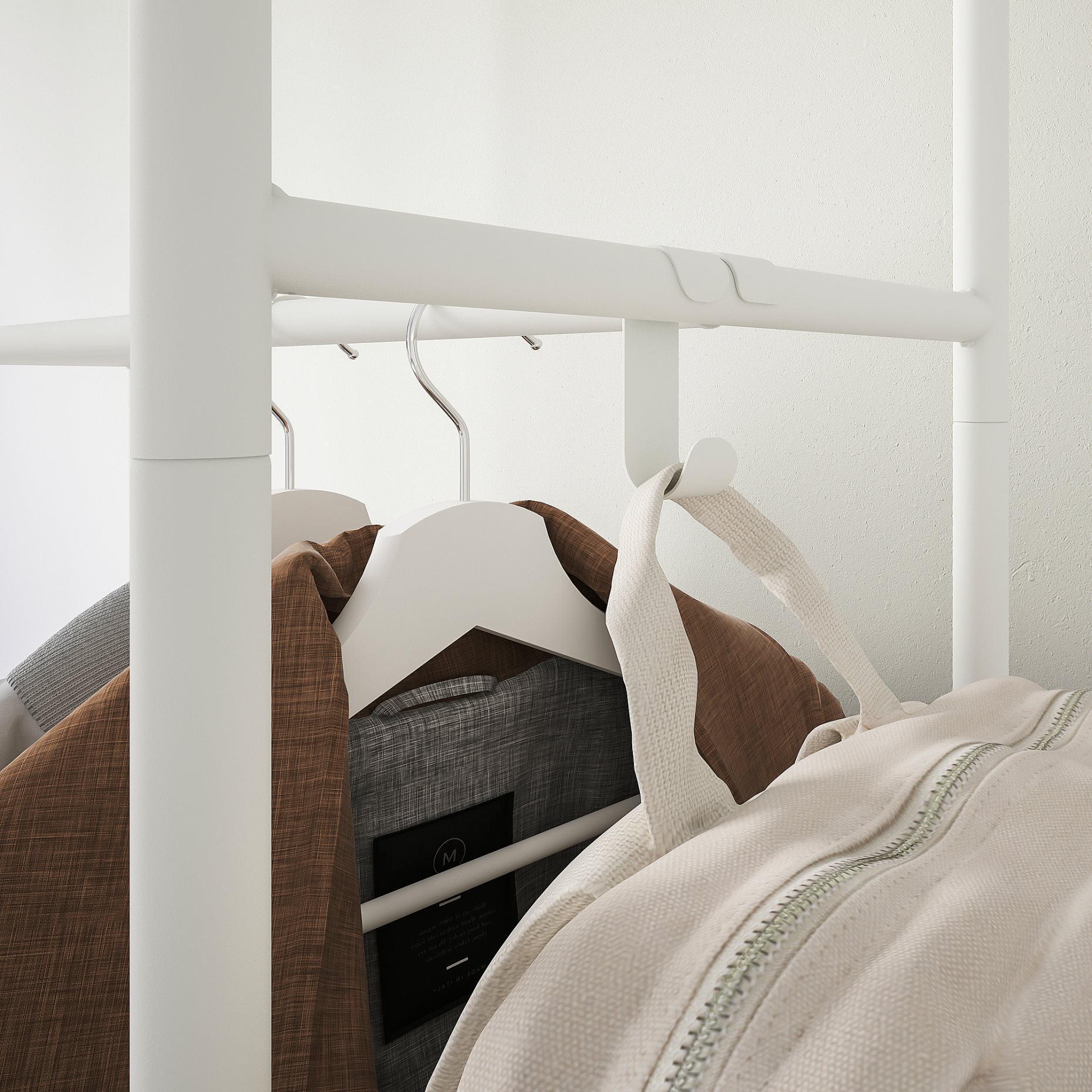 MACKAPÄR, coat rack with shoe storage unit, 78x32x200 cm, 505.309.88