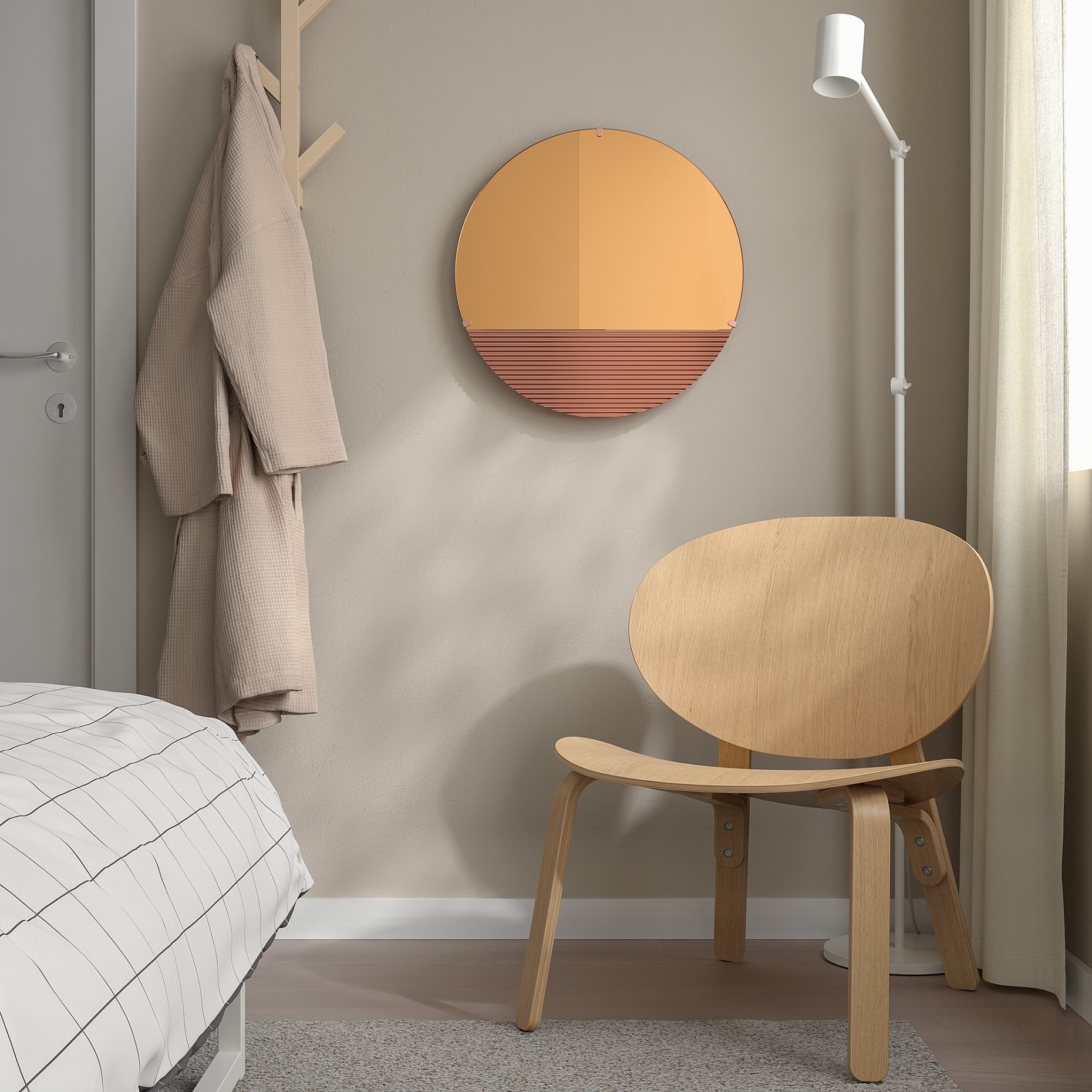 SKOGSGRÄNSEN, decorative mirror, 50 cm, 505.380.79