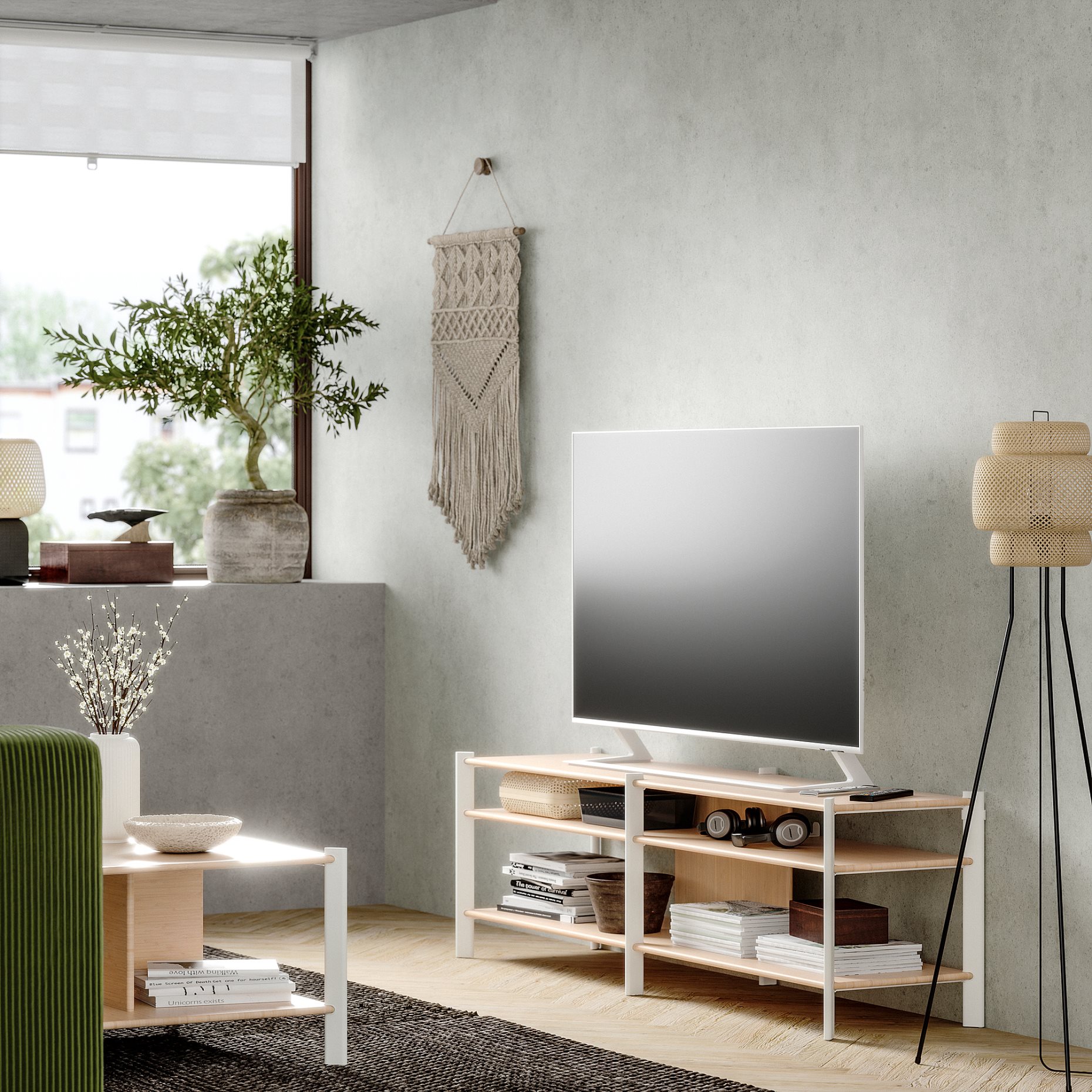 JÄTTESTA, έπιπλο TV, 160x40x49 cm, 505.388.52