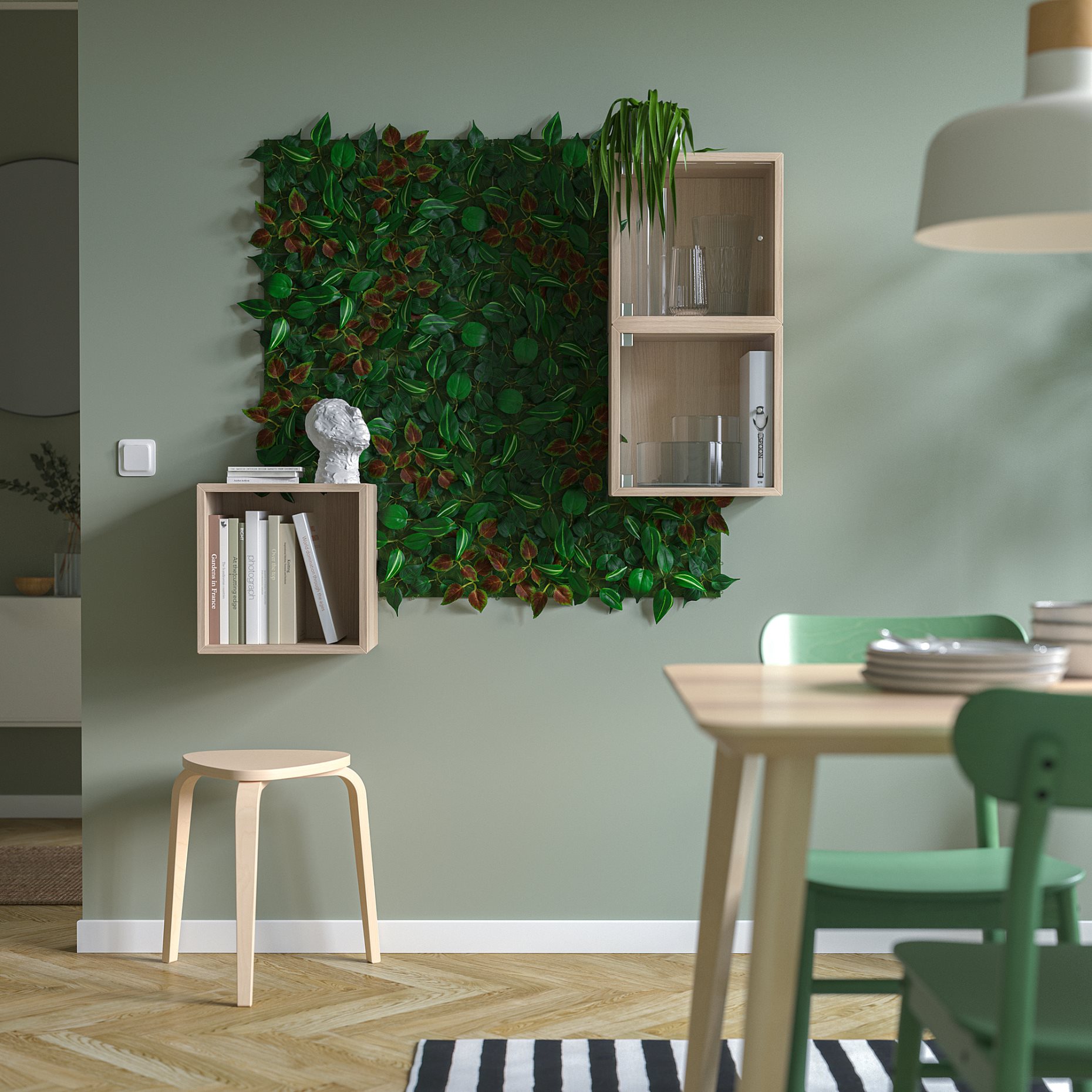 FEJKA, artificial plant wall mounted/in/outdoor, 26x26 cm, 505.465.69