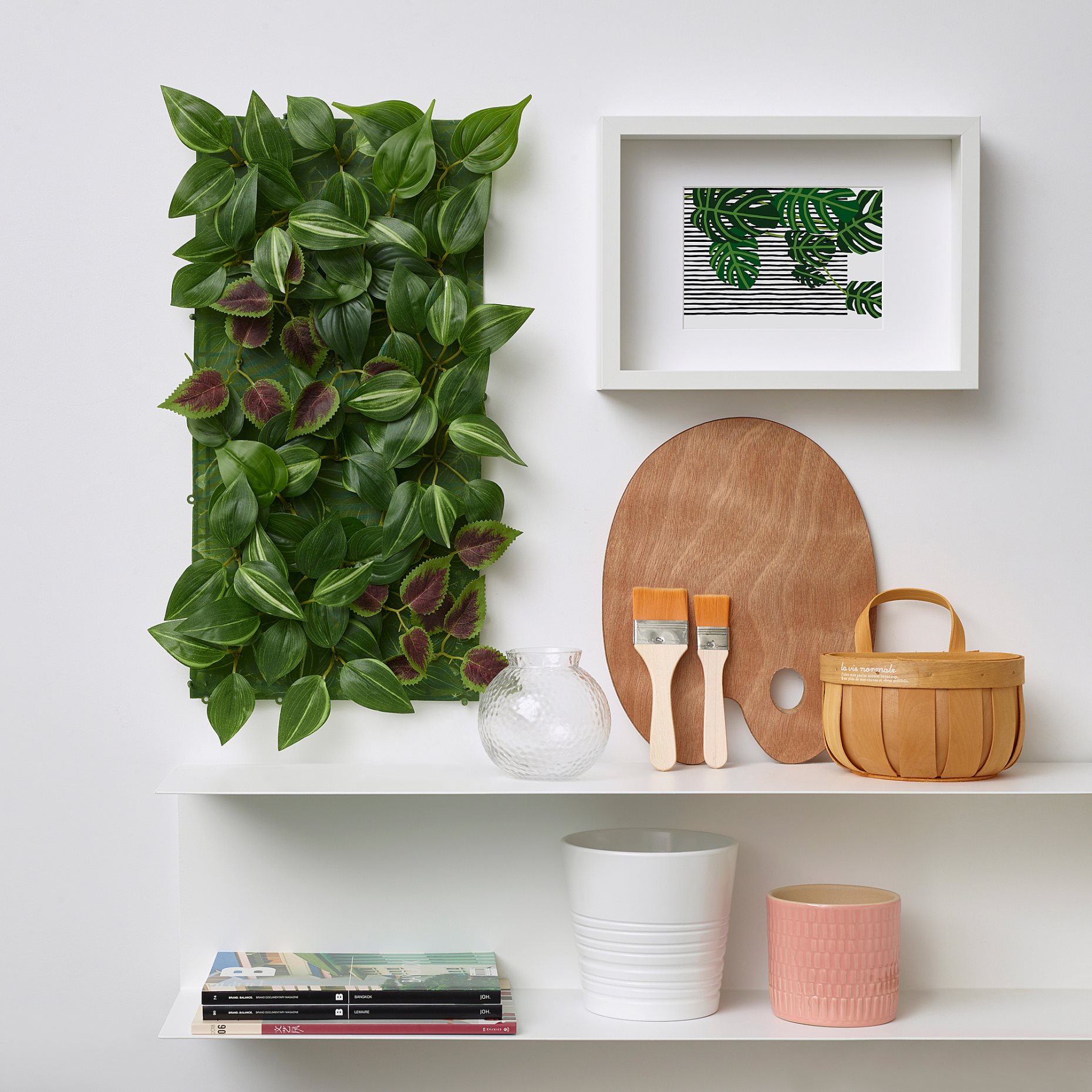 FEJKA, artificial plant wall mounted/in/outdoor, 26x26 cm, 505.465.69