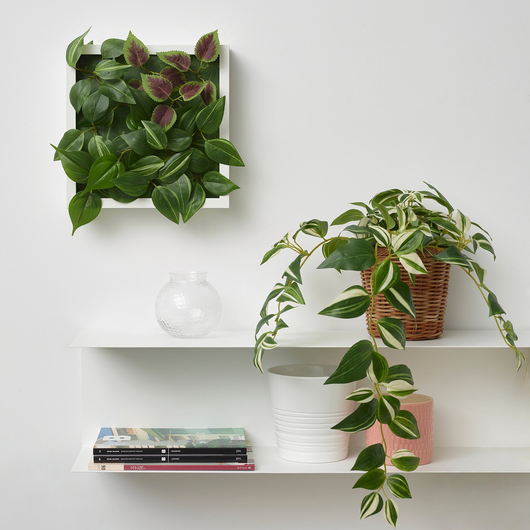 FEJKA, artificial plant wall mounted/in/outdoor, 26x26 cm, 505.465.69