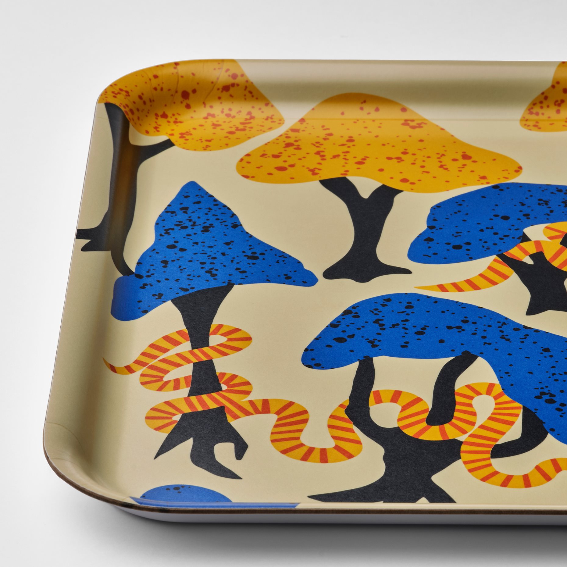 PALPFJÄRIL, tray patterned, 33x33 cm, 505.535.69