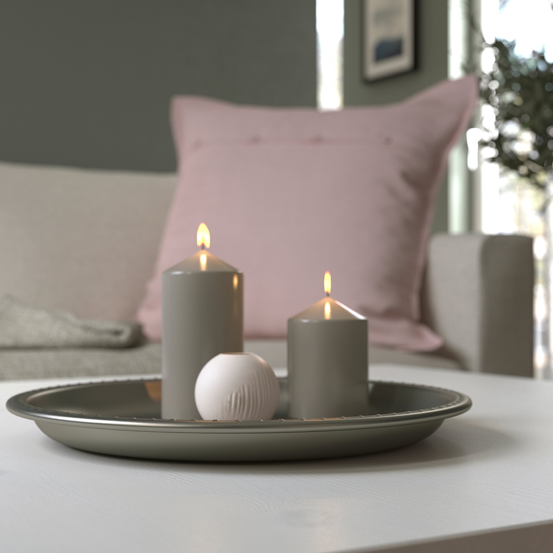 BLODOLVON, candle dish, 34 cm, 505.594.63