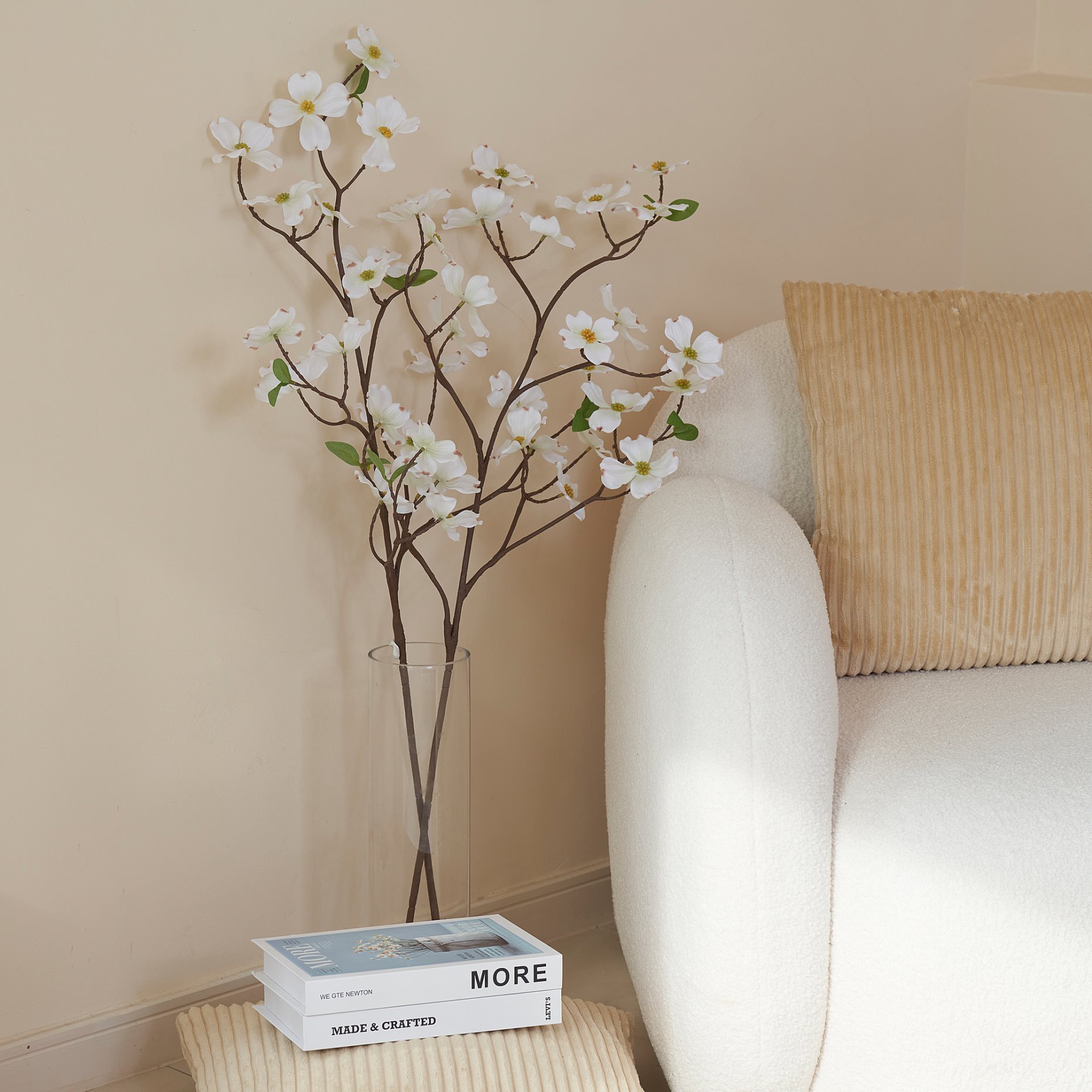 SMYCKA, artificial spray in/outdoor/Dogwood, 100 cm, 505.601.45