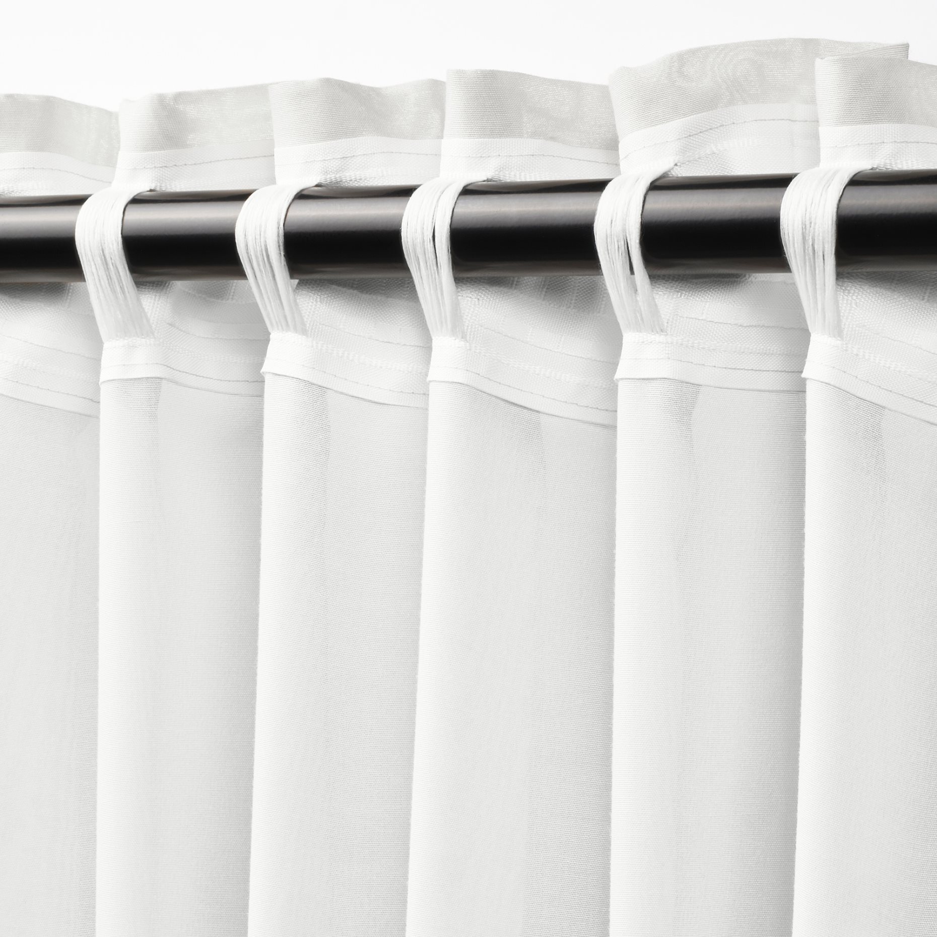 STENFRÖ, διαφανής κουρτίνα με τρέσα, 2 τεμ. 145x300 cm, 505.621.25