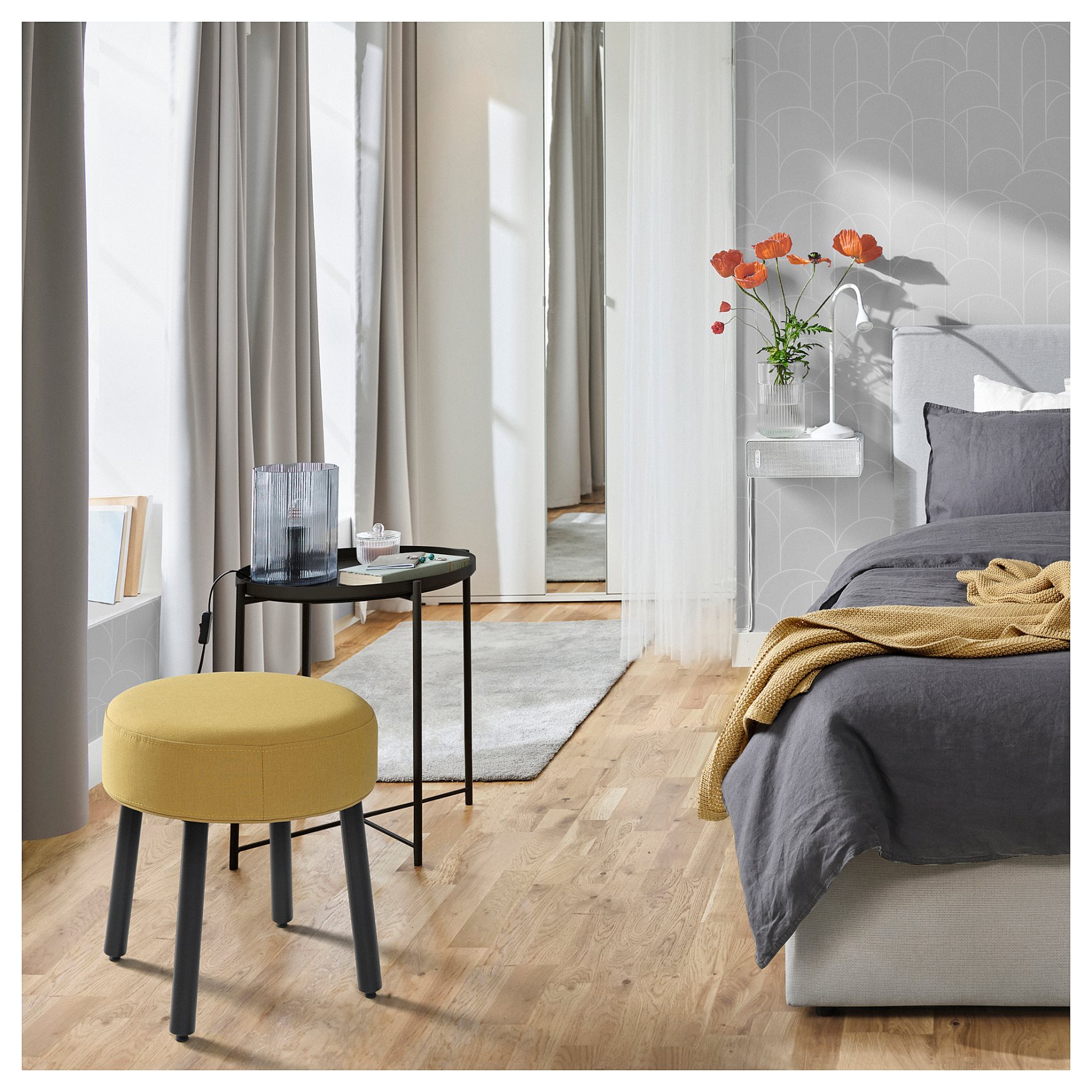 MÖRTFORS, pouffe, 47x47 cm, 505.702.48