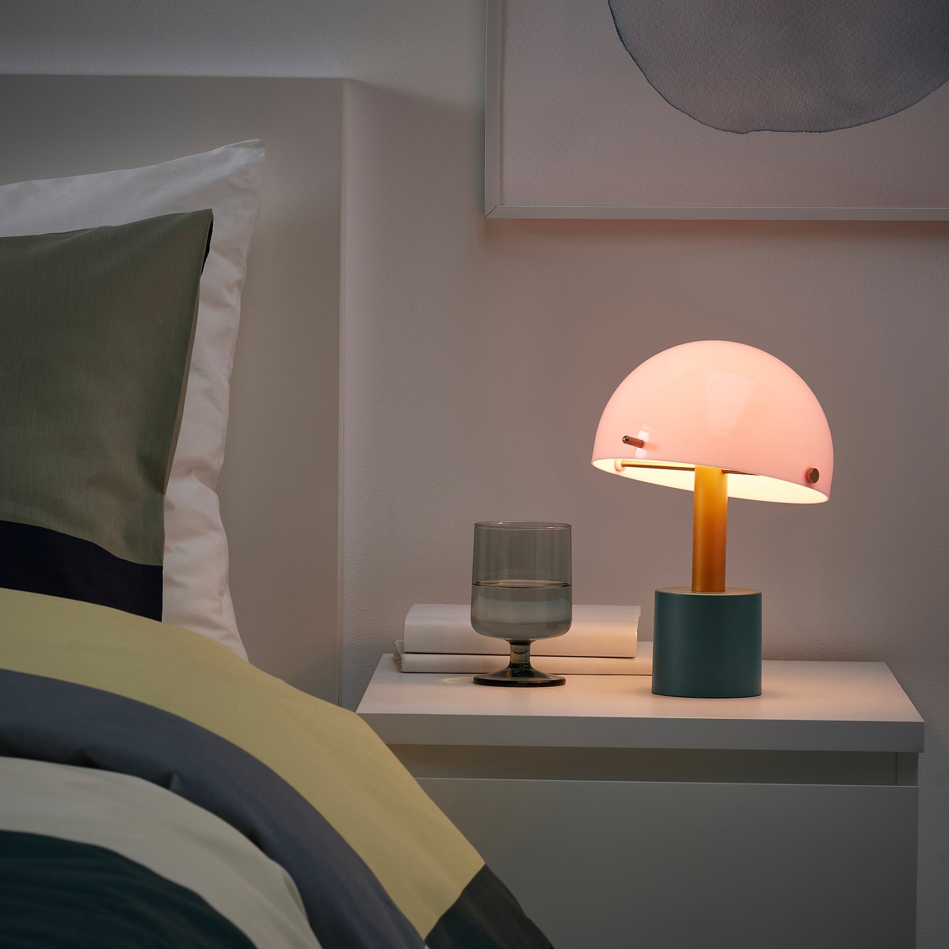 NODMAST, portable lamp with built-in LED light source/battery-operated, 26 cm, 505.759.05