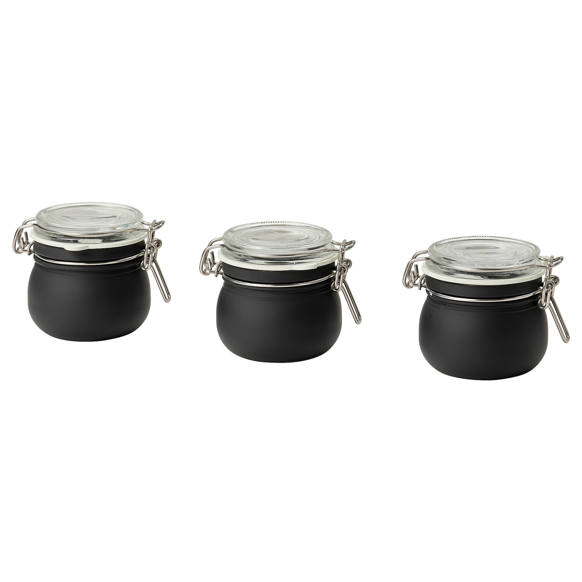 KORKEN, jar with lid/3 piece, 13 cl, 505.798.90