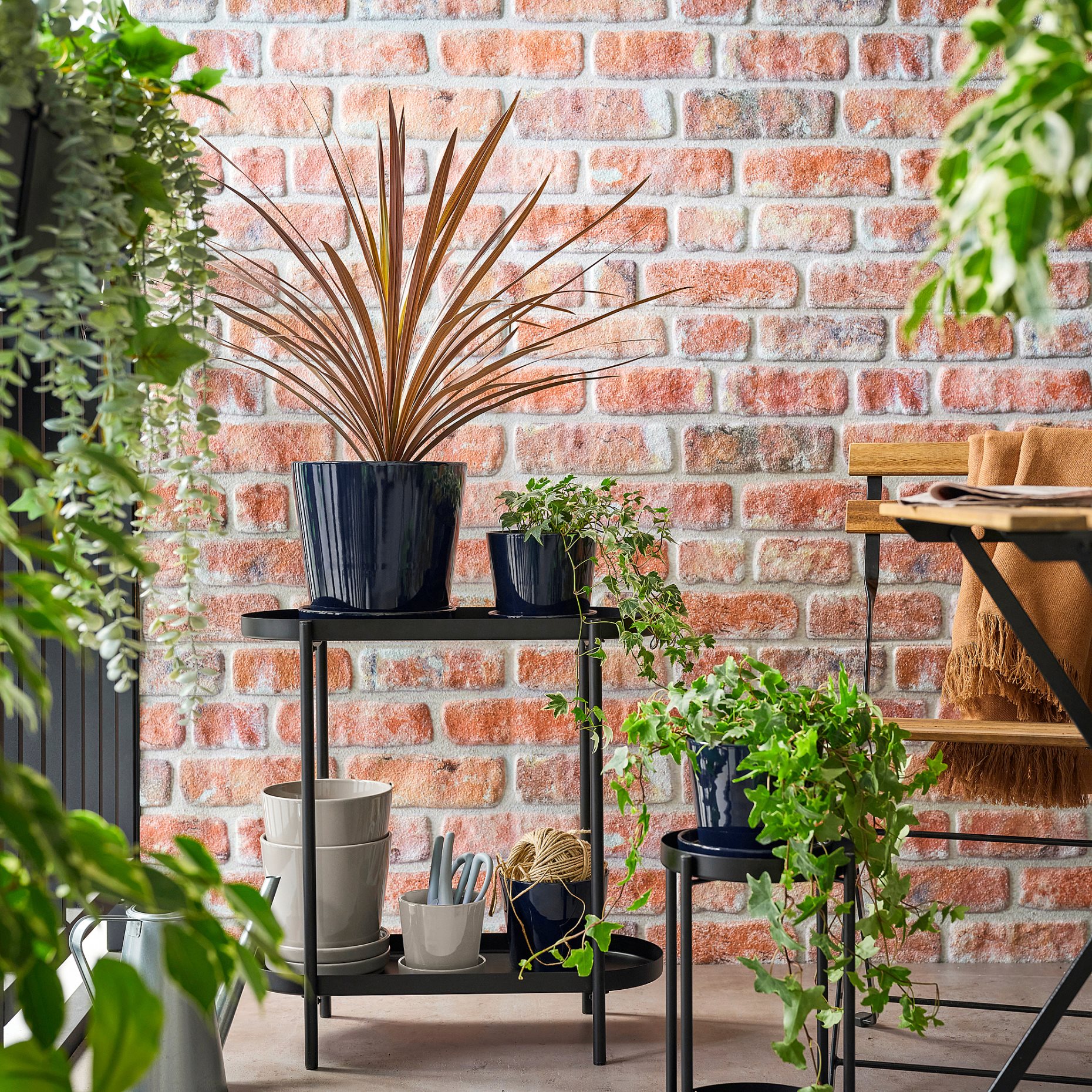 KLOTLÖNN, plant pot with saucer/in/outdoor, 15 cm, 505.840.09