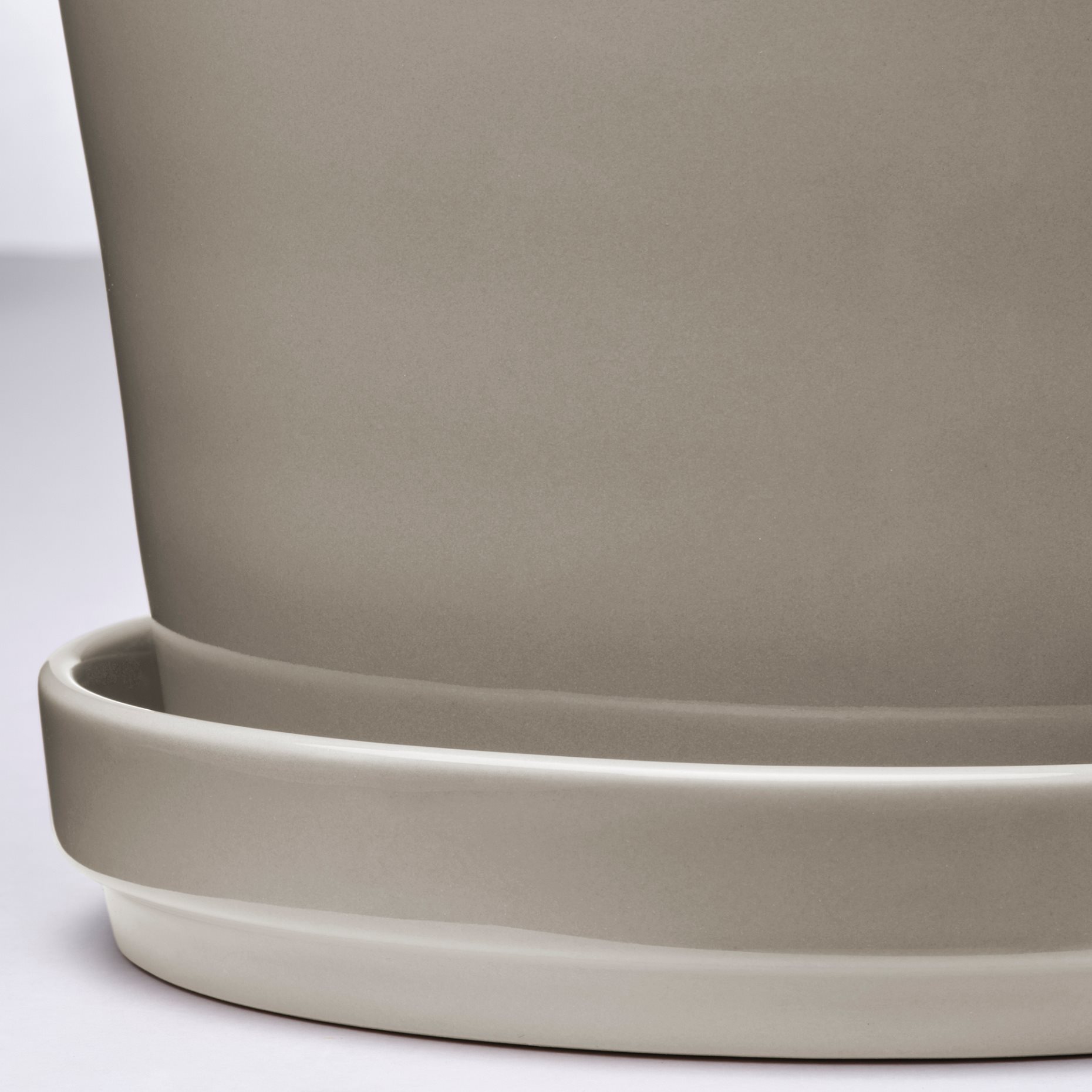 KLOTLÖNN, plant pot with saucer/in/outdoor, 15 cm, 505.840.09