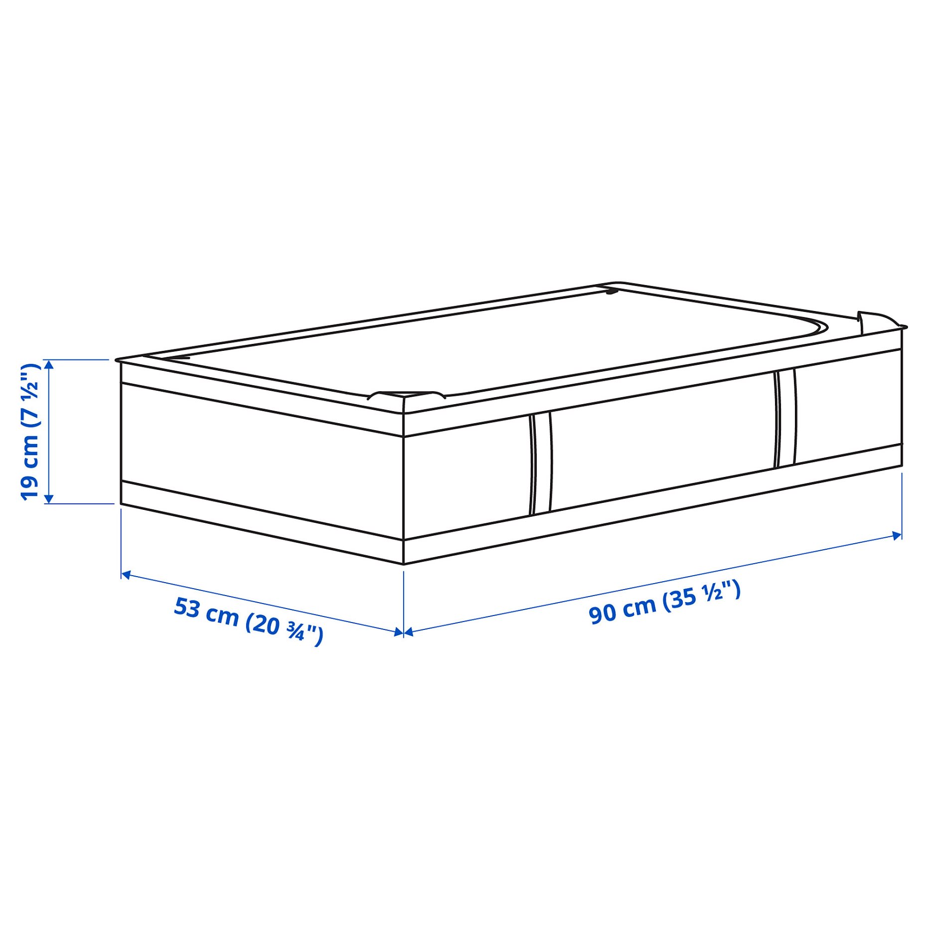 SKUBB, storage case, 90x53x19 cm, 505.910.62