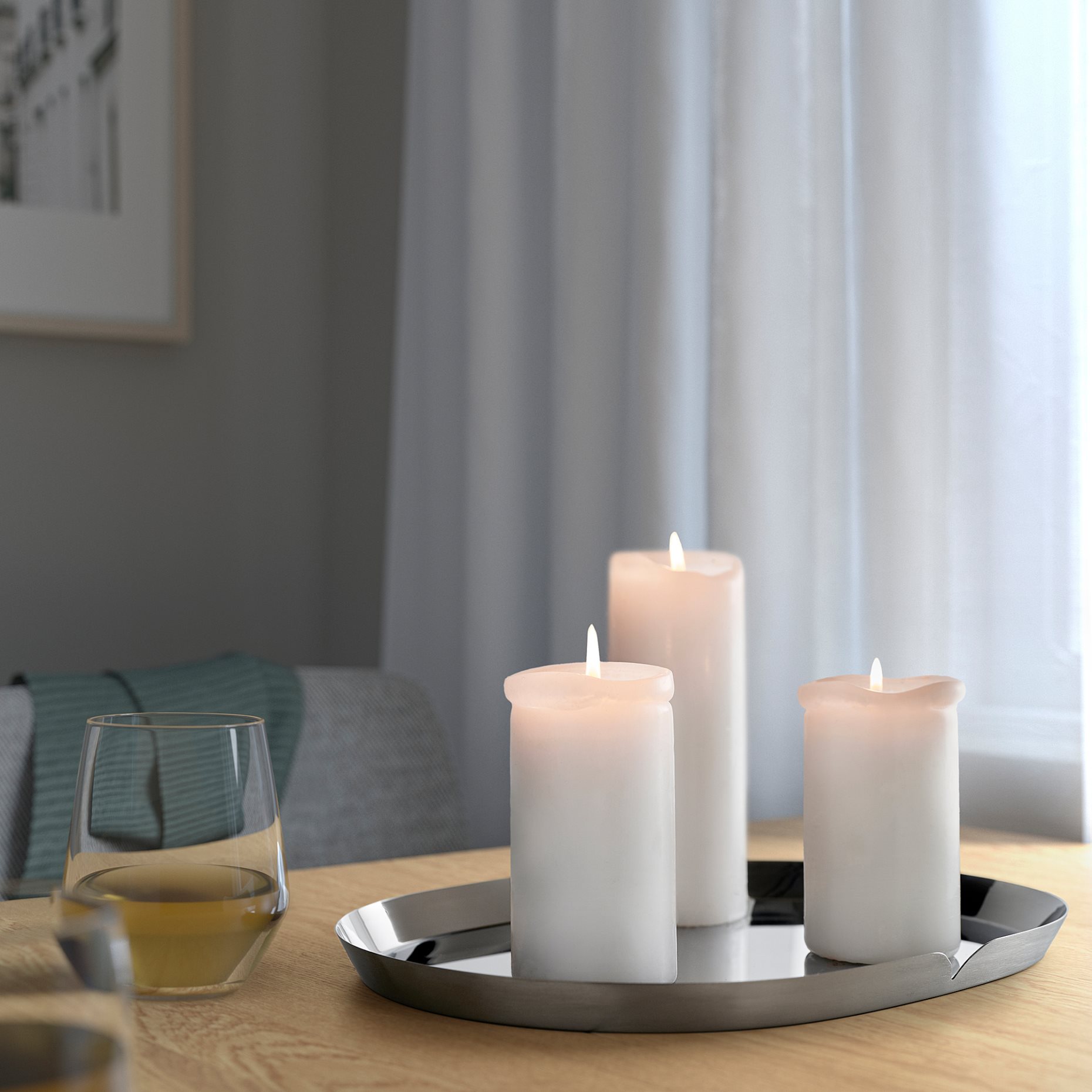 PRAKTAND, candle dish, 35x26 cm, 506.070.20