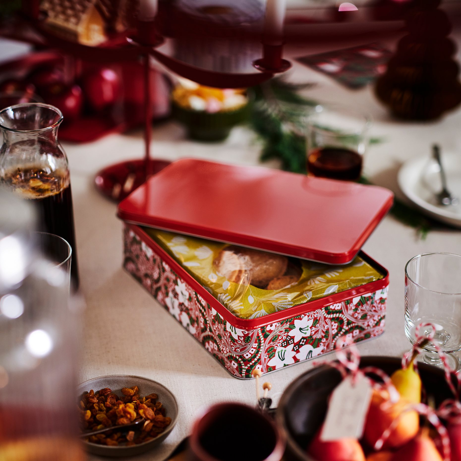 VINTERFINT, tin with lid, 29x20x8 cm, 506.364.85