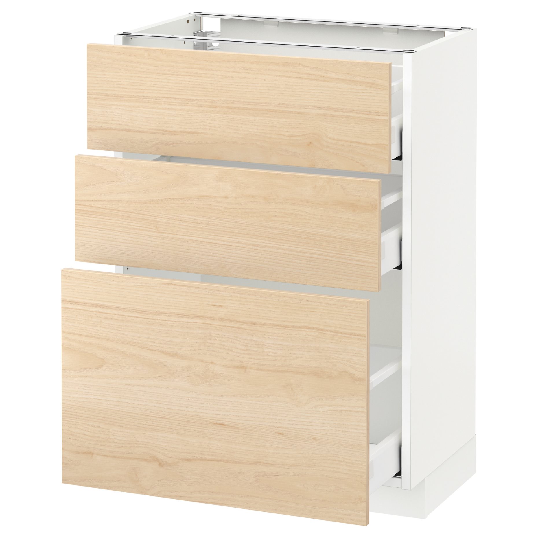 METOD/MAXIMERA, base cabinet with 3 drawers, 592.162.39
