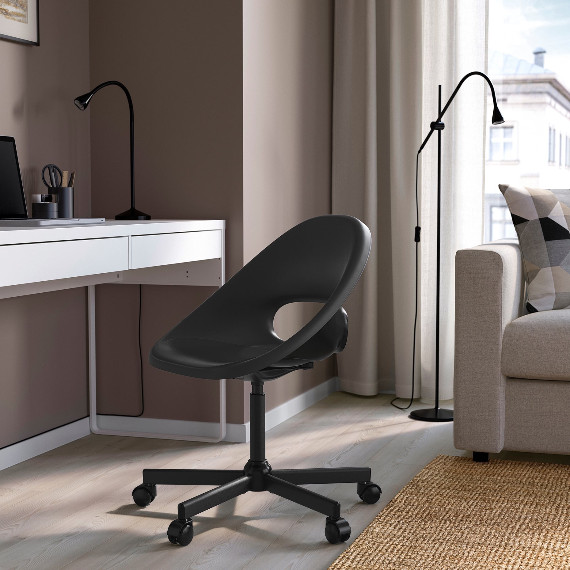 ELDBERGET/MALSKAR, swivel chair, 593.318.47