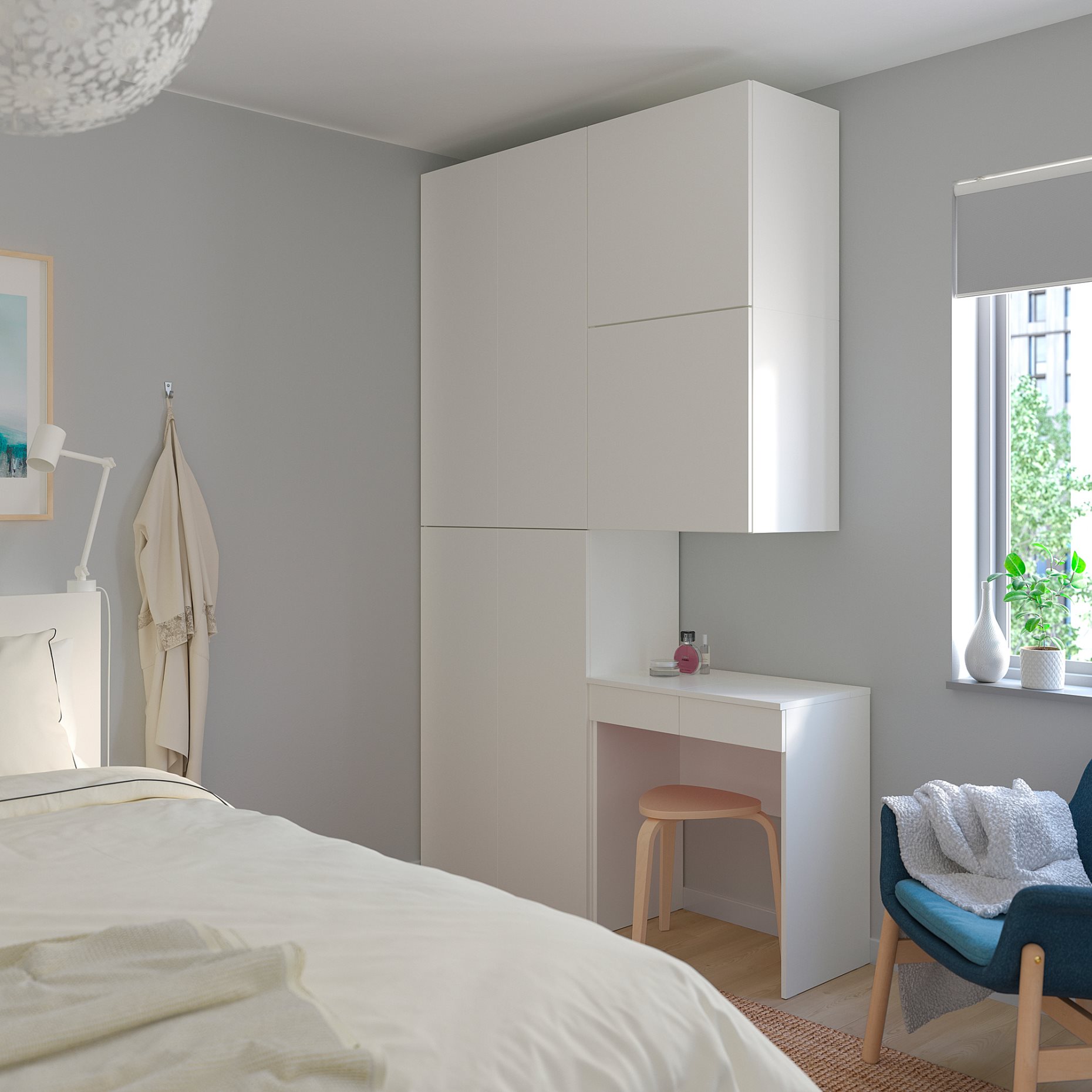 PLATSA, ντουλάπα με 6 πόρτες, 140X42X241 cm, 593.365.57