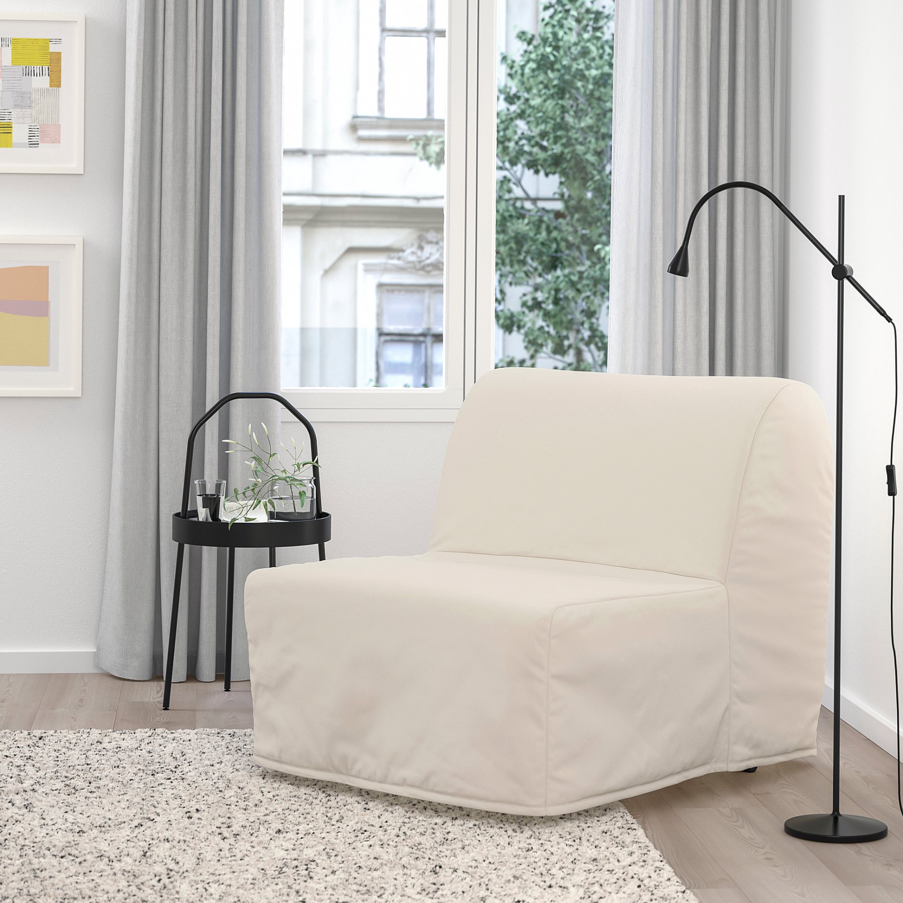 LYCKSELE LÖVÅS, chair-bed, 593.869.67