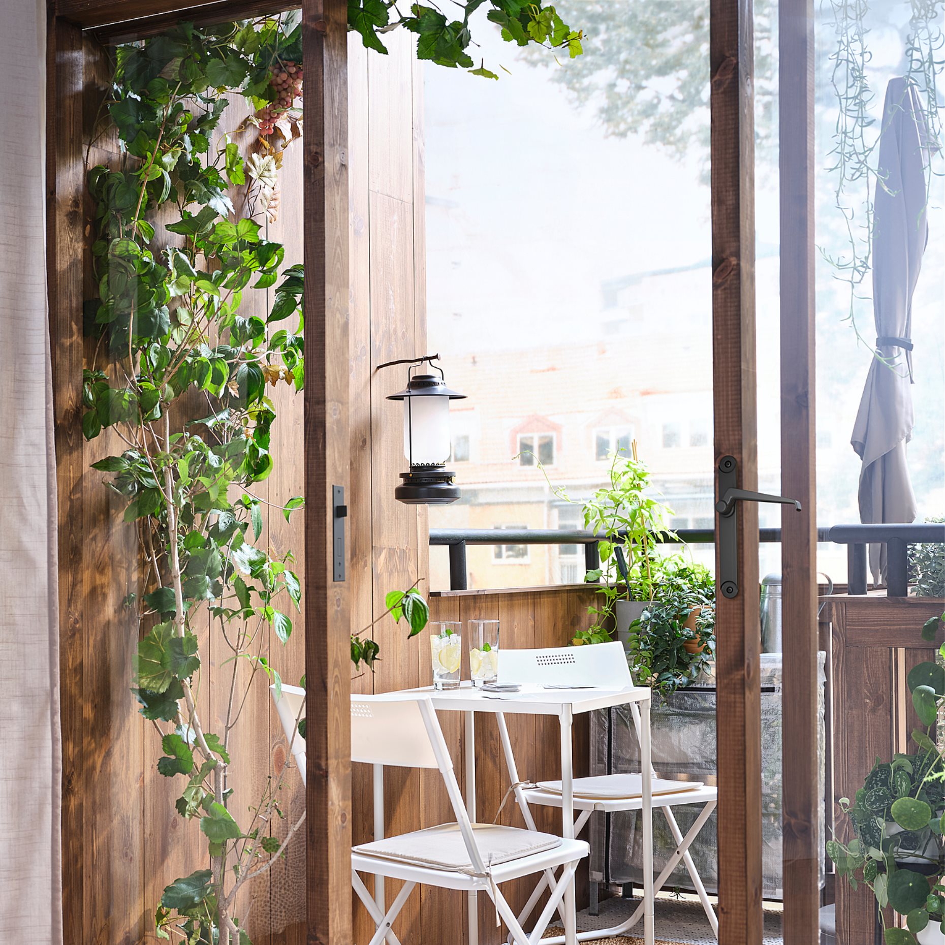 FEJAN, table and 2 folding chairs, outdoor, 594.349.49