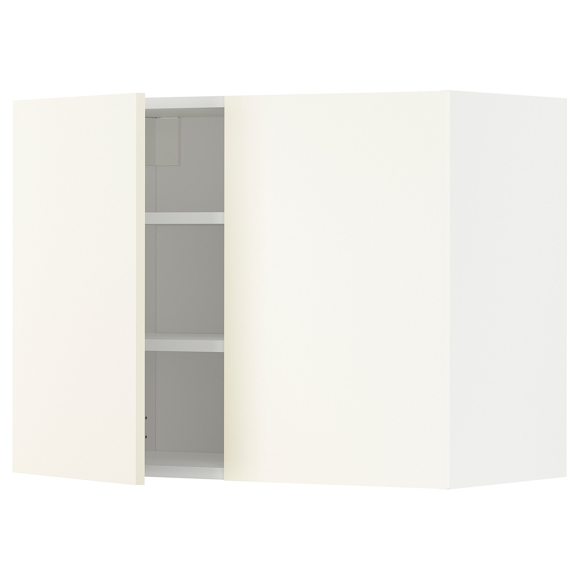 METOD, wall cabinet with shelves/2 doors, 80x60 cm, 595.072.62
