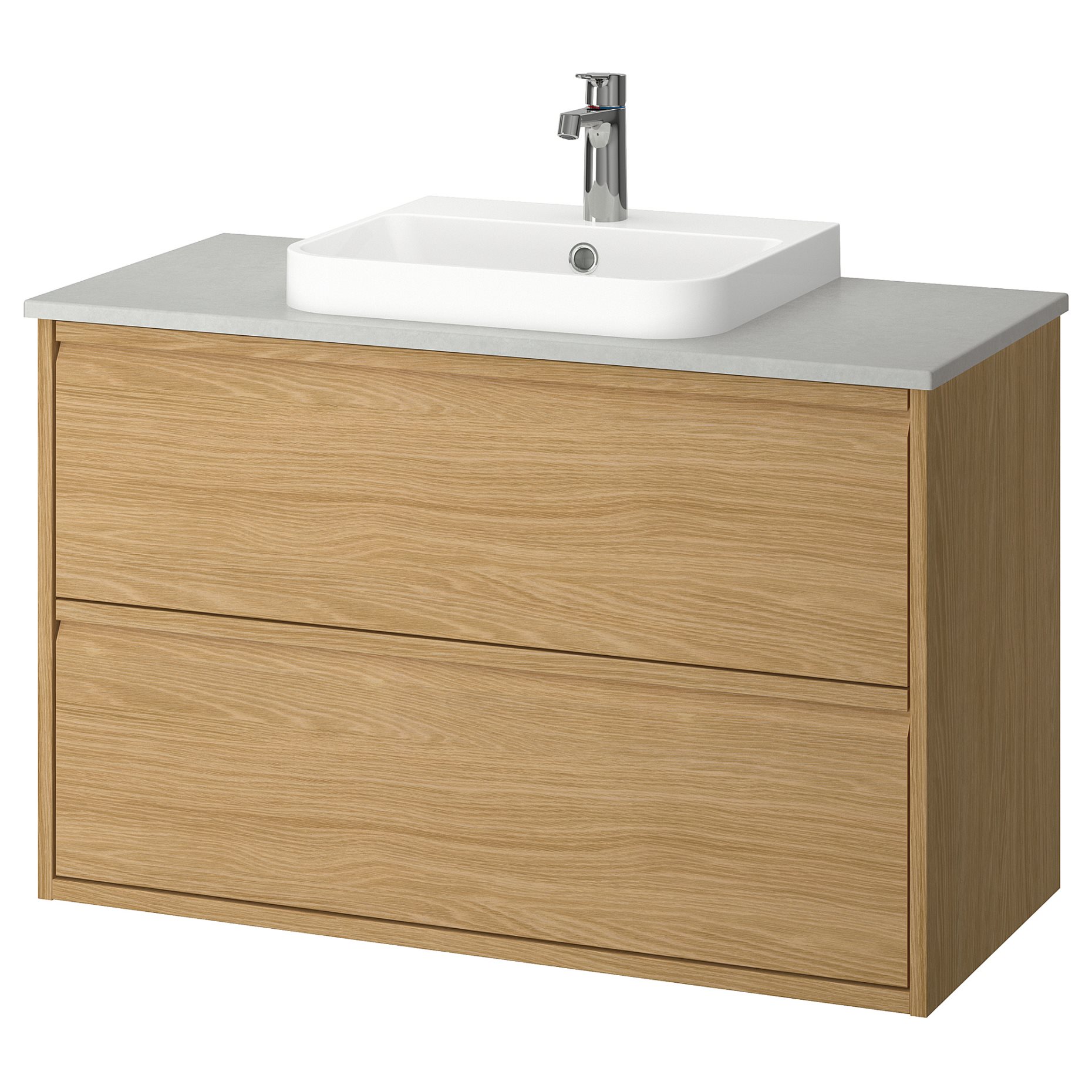 ANGSJON/BACKSJON, wash-stand with drawers/wash-basin/tap, 102x49x71 cm, 595.141.06