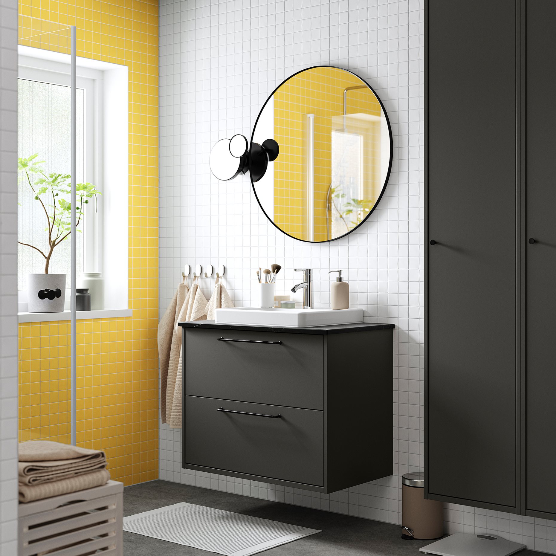 HAVBACK/ORRSJON, wash-stand with drawers/wash-basin/tap, 82x49x71 cm, 595.213.76