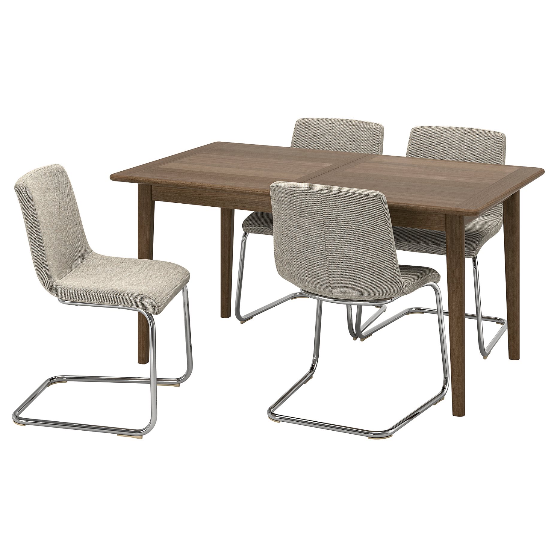 SKANSNAS/LUST, table and 4 chairs, 150/205 cm, 595.616.21
