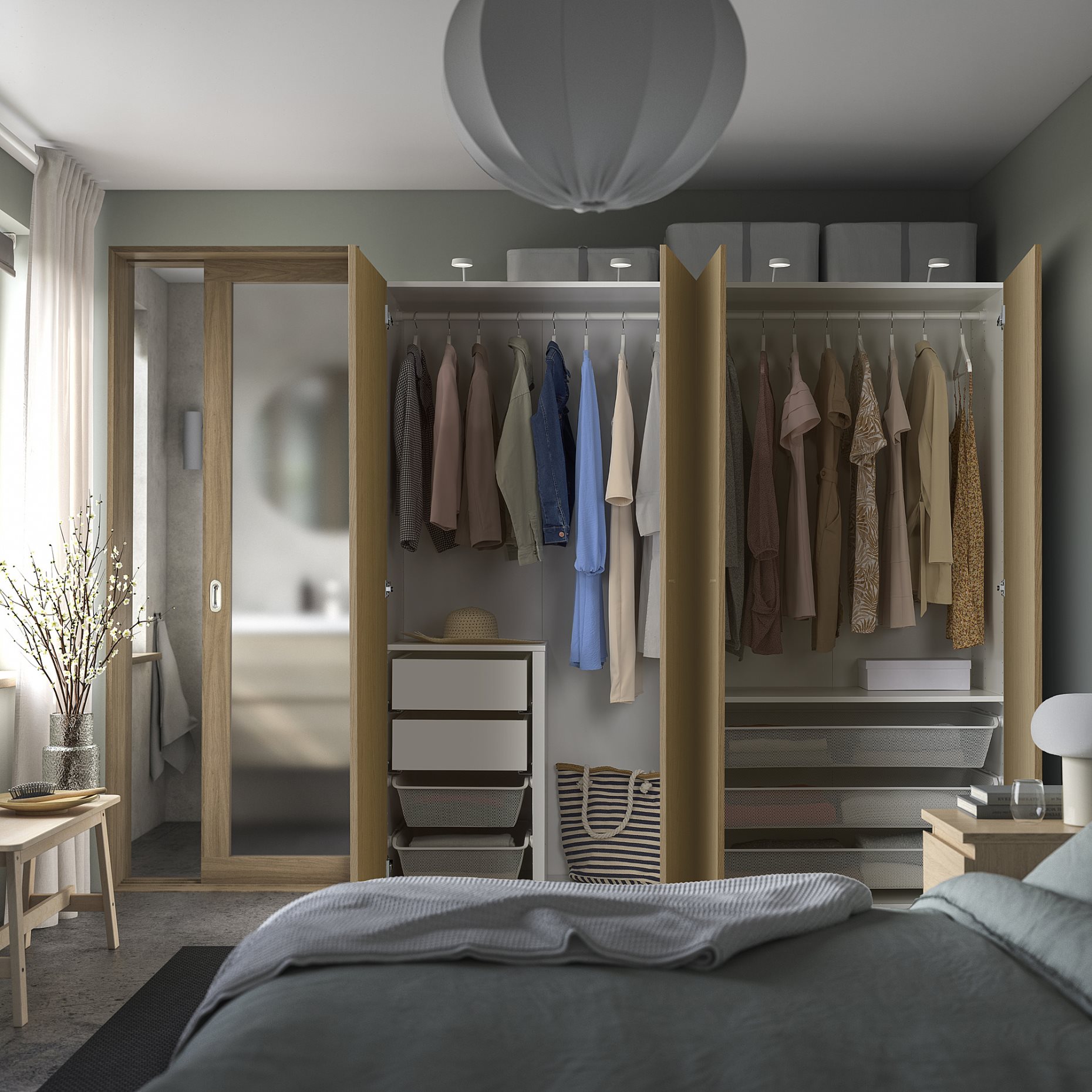PAX/STORKLINTA, wardrobe combination, 200x66x201 cm, 595.627.72