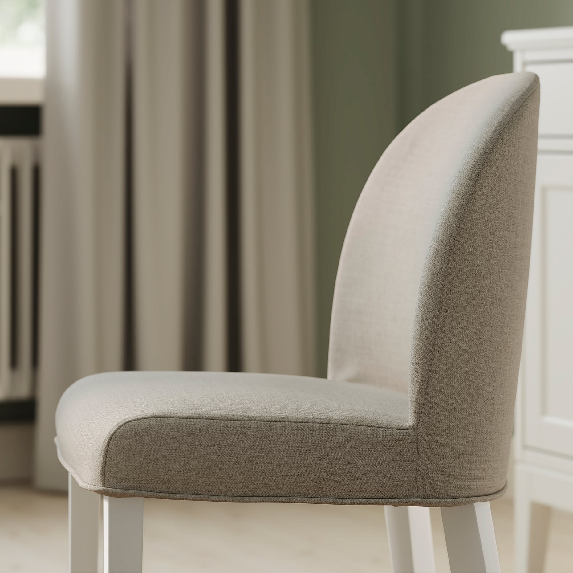 ROSENTORP, table and 6 chairs, 160/215x110 cm, 596.101.36