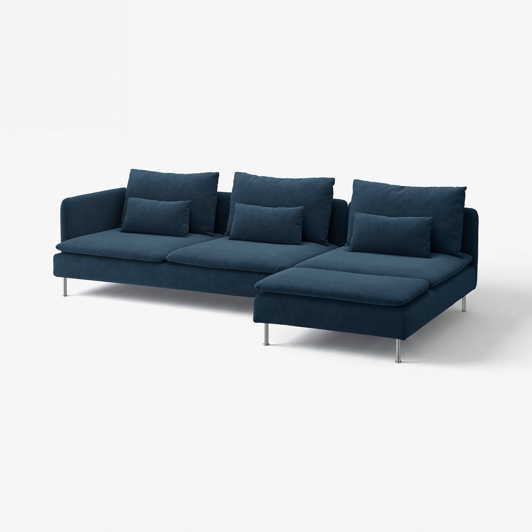 SÖDERHAMN, 4-seat sofa with chaise longue and open end, 596.216.77