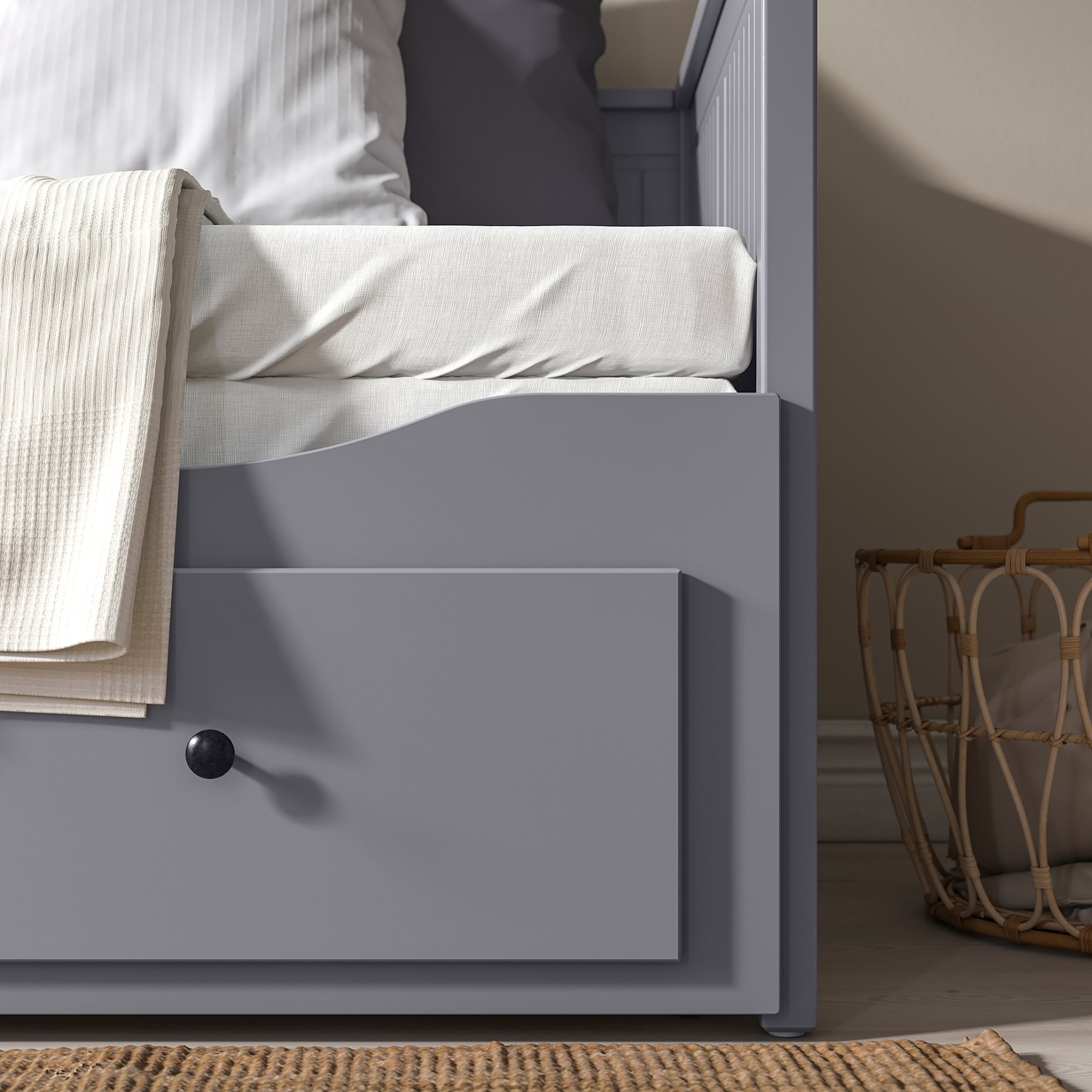 HEMNES, day-bed frame with 3 drawers, 80x200 cm, 603.722.76