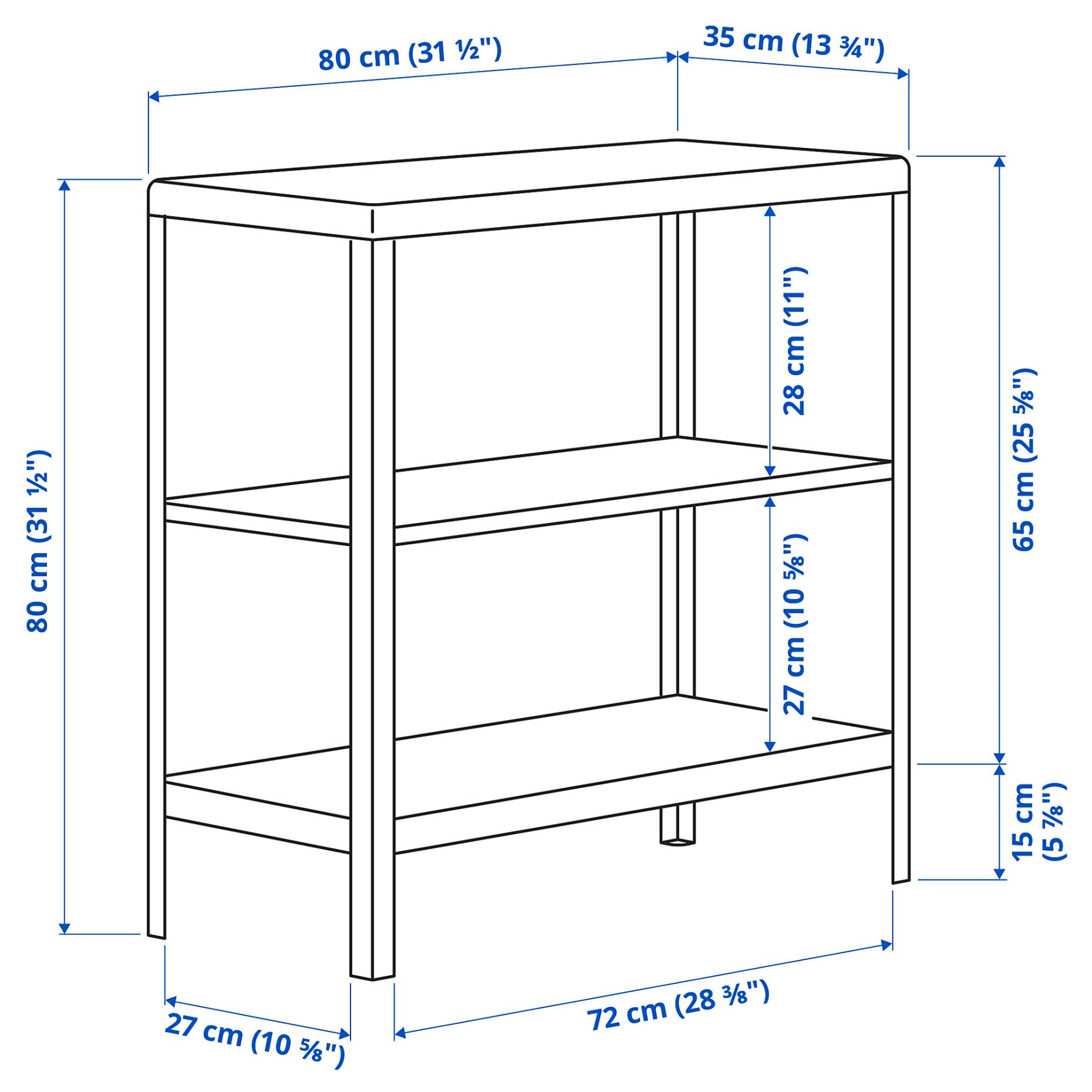 KOLBJÖRN, shelving unit in/outdoor, 604.092.94