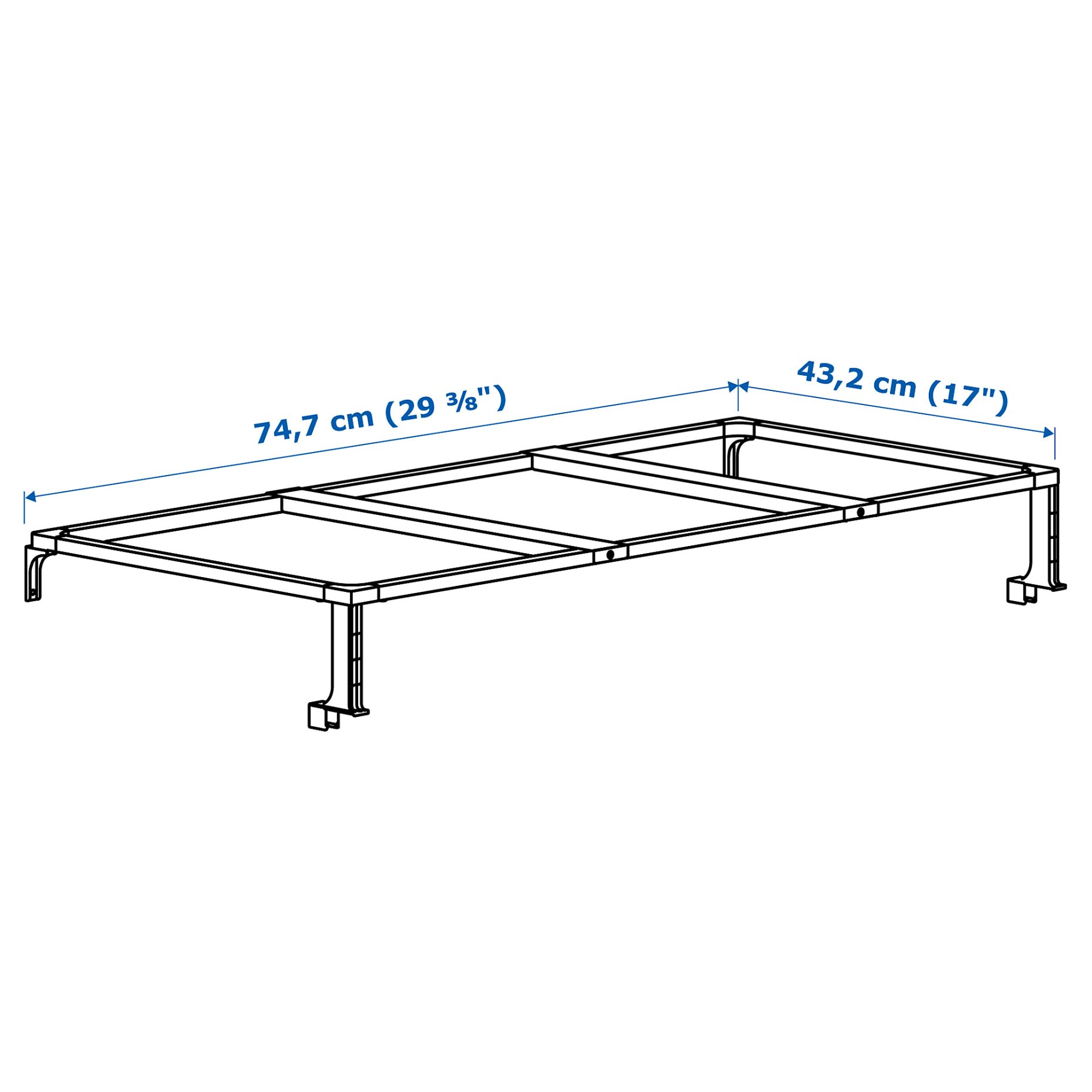 HÅLLBAR, support frame for waste sorting bins, 604.228.70